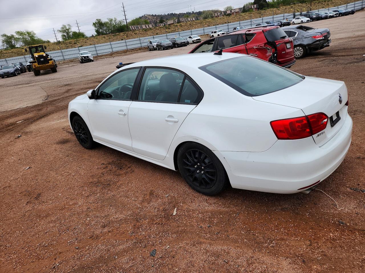 2014 Volkswagen Jetta Se White vin: 3VWD17AJ2EM424201