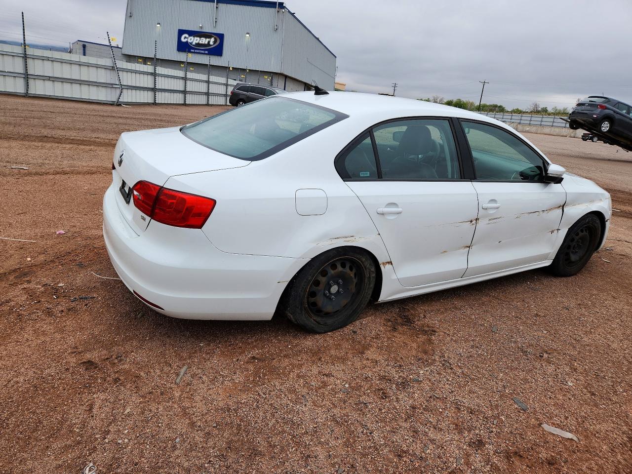 2014 Volkswagen Jetta Se White vin: 3VWD17AJ2EM424201