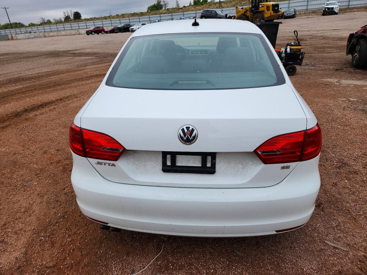 2014 Volkswagen Jetta Se White vin: 3VWD17AJ2EM424201