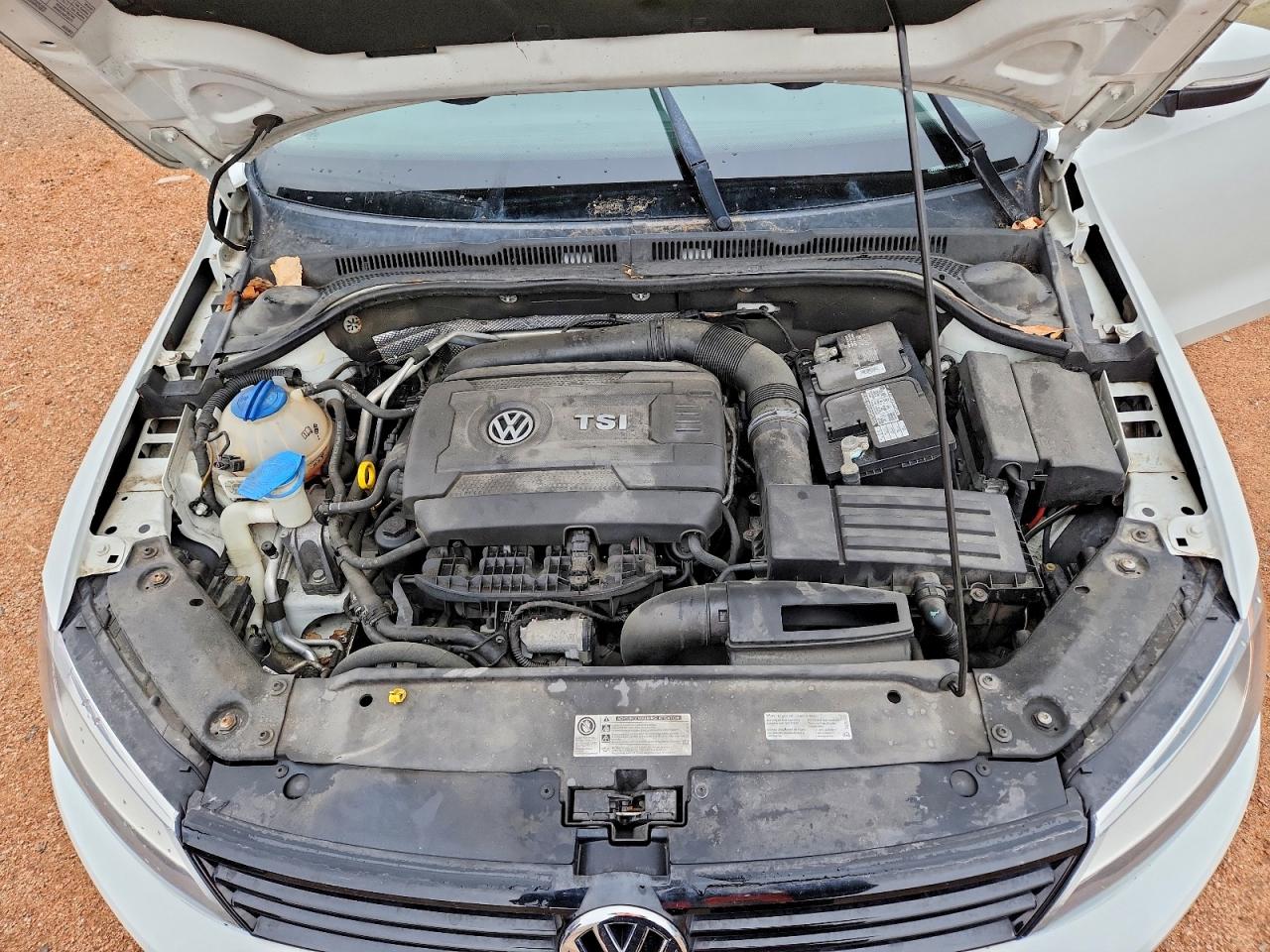 2014 Volkswagen Jetta Se White vin: 3VWD17AJ2EM424201