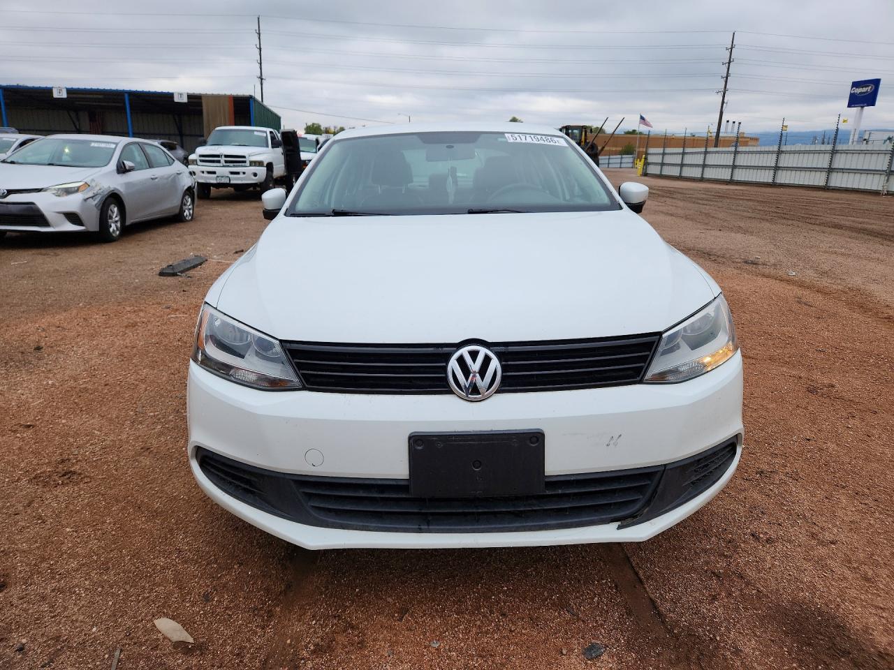 2014 Volkswagen Jetta Se White vin: 3VWD17AJ2EM424201
