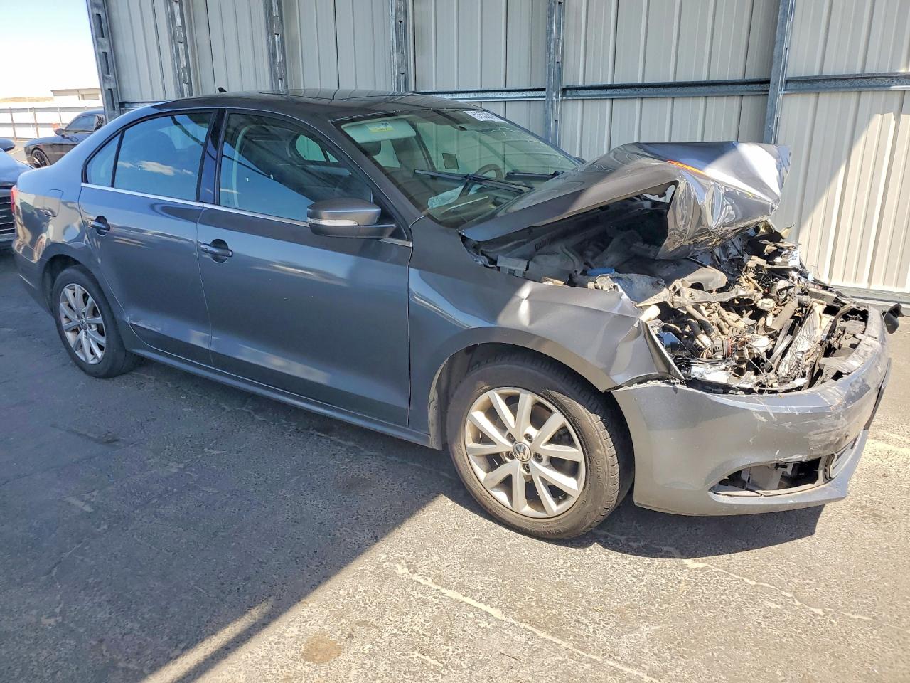 2014 Volkswagen Jetta Se Gray vin: 3VWD17AJ2EM433397