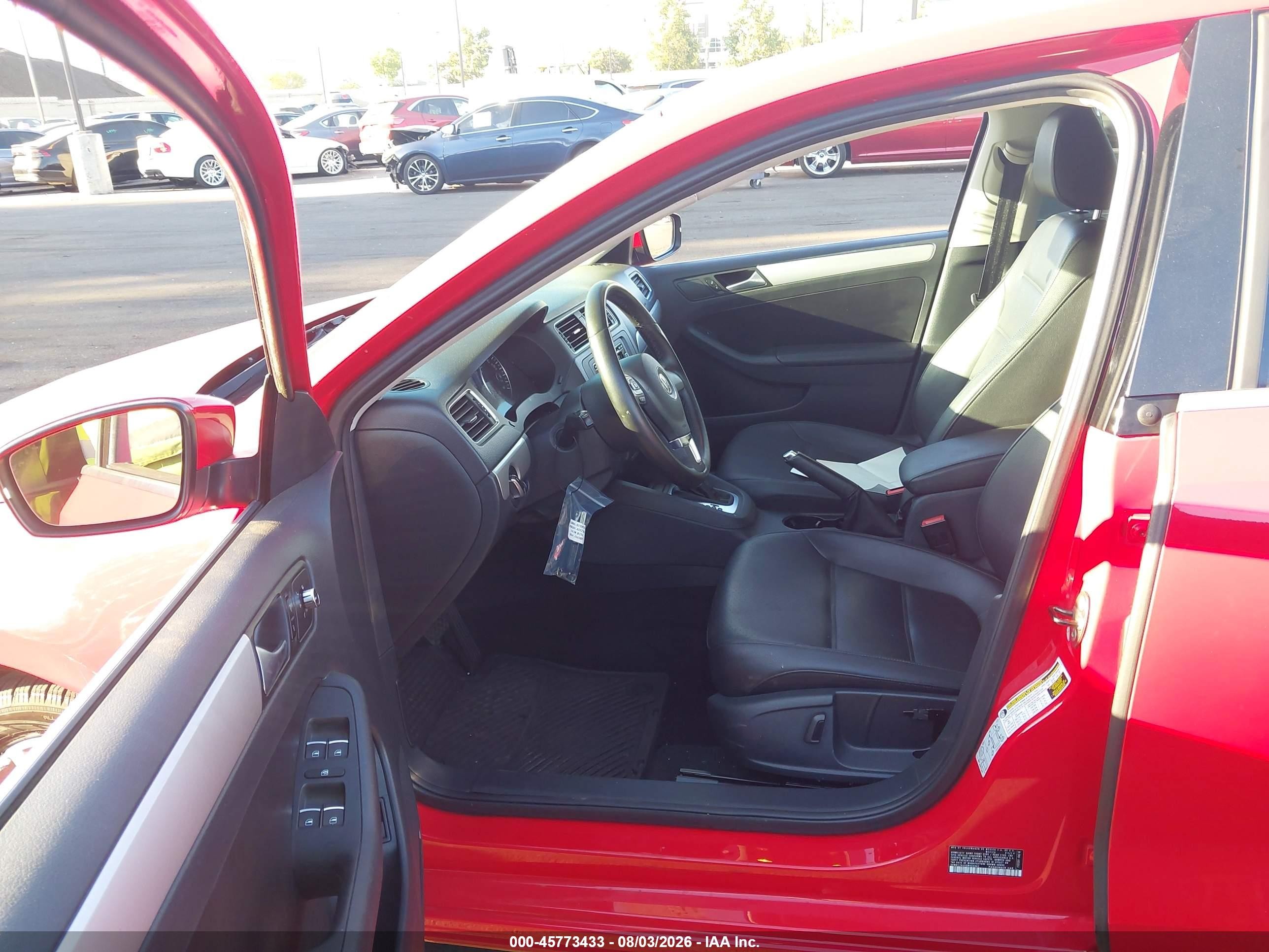 2014 Volkswagen Jetta 1.8t Se Red vin: 3VWD17AJ2EM434307