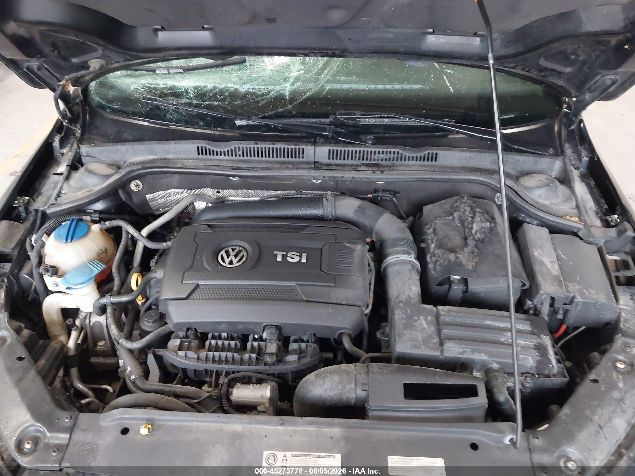 2015 Volkswagen Jetta 1.8t Sport Black vin: 3VWD17AJ2FM204946