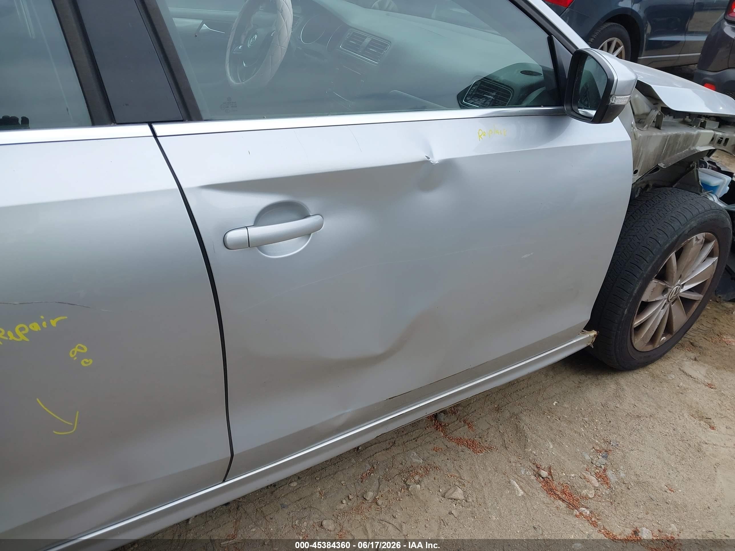 2015 Volkswagen Jetta 1.8t Se Silver vin: 3VWD17AJ2FM226171