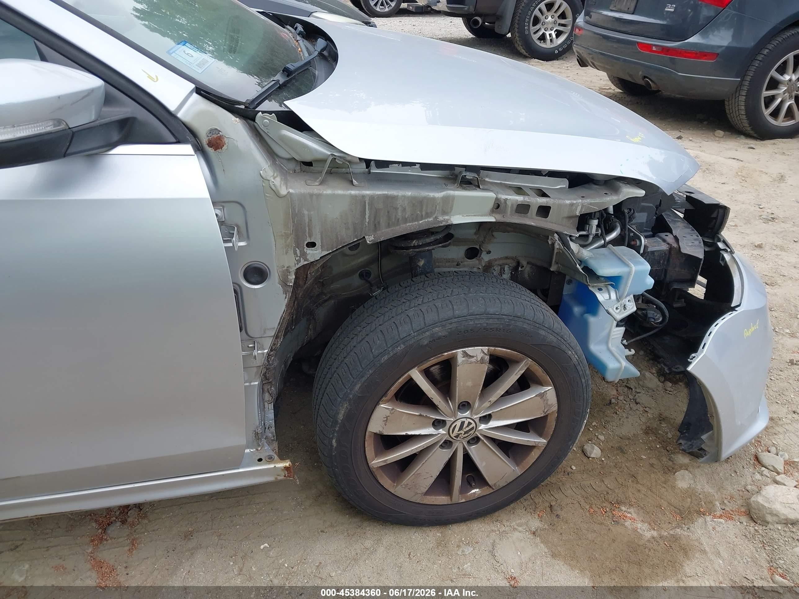 2015 Volkswagen Jetta 1.8t Se Silver vin: 3VWD17AJ2FM226171