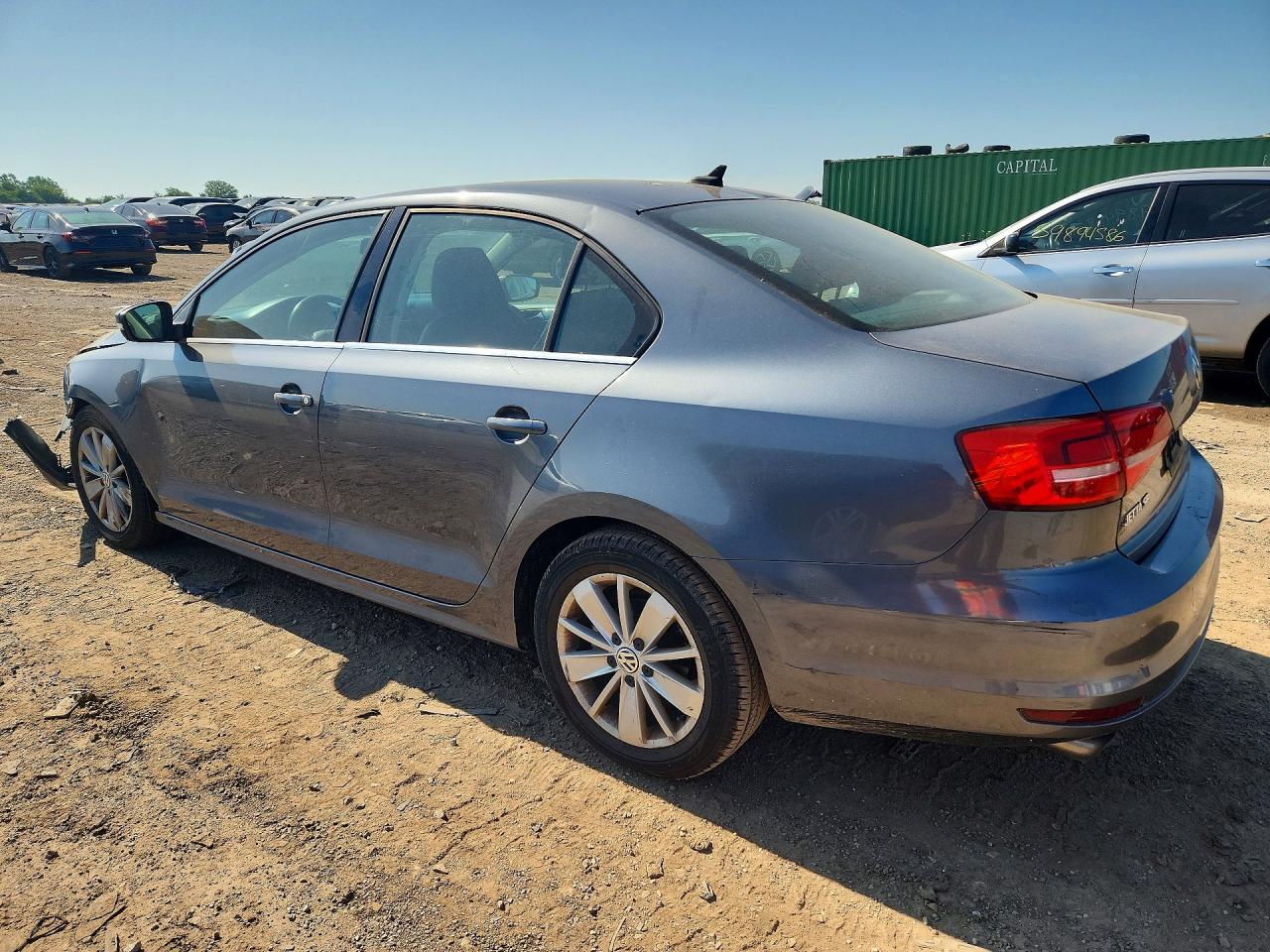 2015 Volkswagen Jetta Se Gray vin: 3VWD17AJ2FM230592