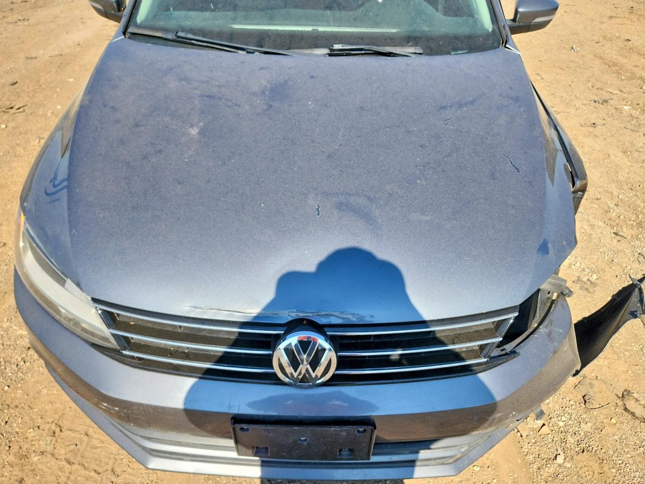 2015 Volkswagen Jetta Se Gray vin: 3VWD17AJ2FM230592