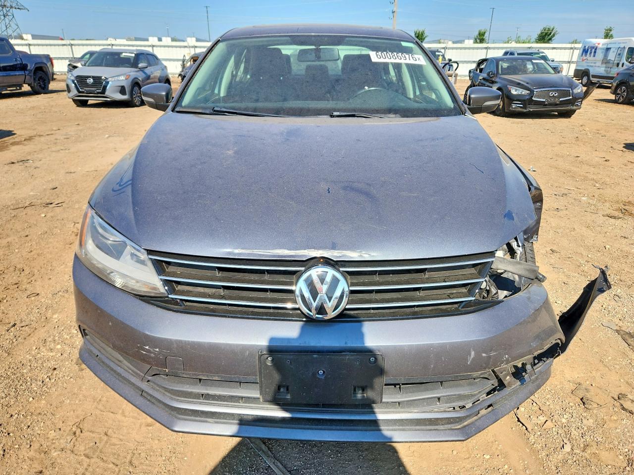 2015 Volkswagen Jetta Se Gray vin: 3VWD17AJ2FM230592
