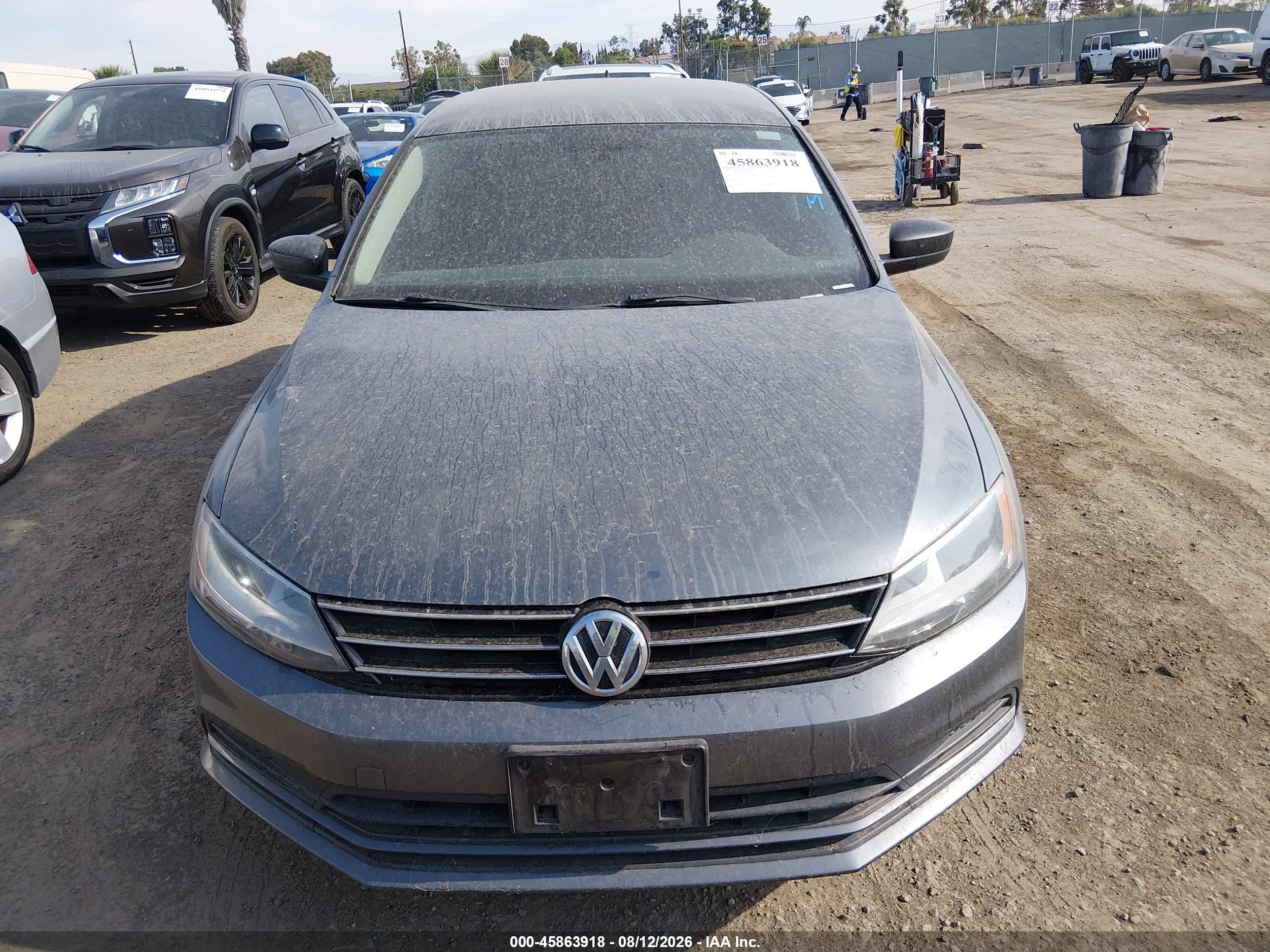 2015 Volkswagen Jetta 1.8t Se Gray vin: 3VWD17AJ2FM245576