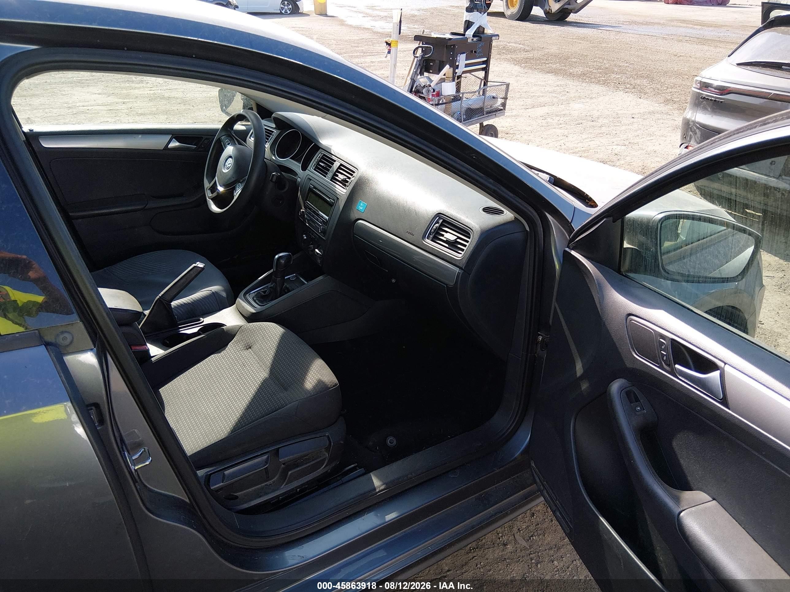 2015 Volkswagen Jetta 1.8t Se Gray vin: 3VWD17AJ2FM245576
