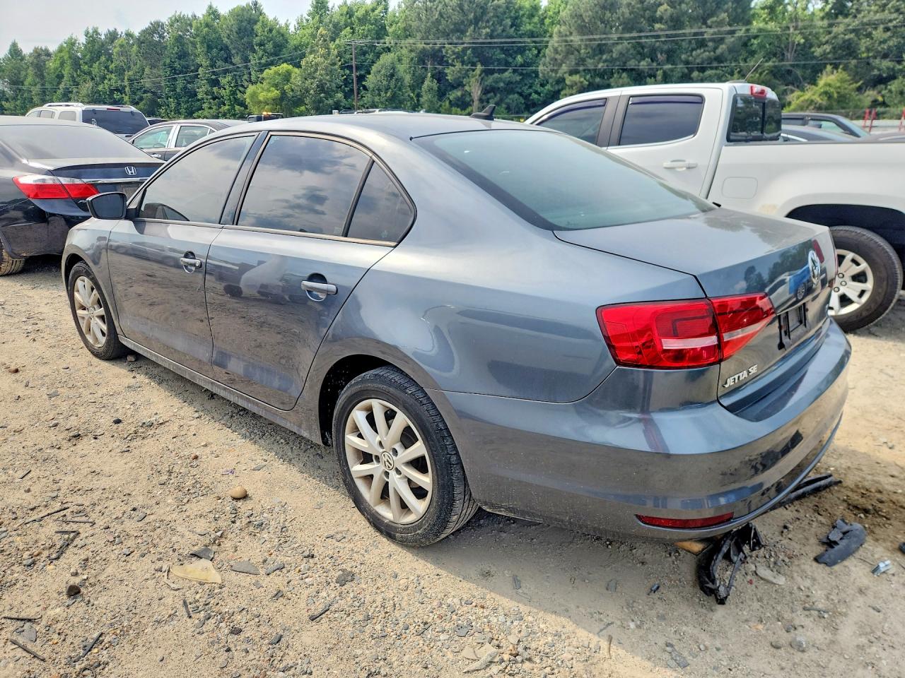 2015 Volkswagen Jetta Se Gray vin: 3VWD17AJ2FM250955