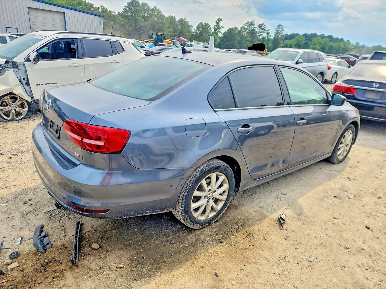 2015 Volkswagen Jetta Se Gray vin: 3VWD17AJ2FM250955