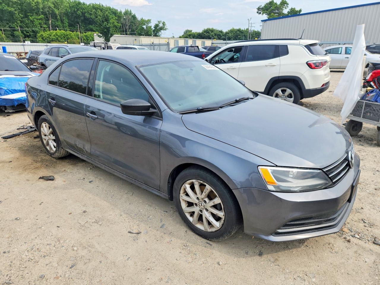 2015 Volkswagen Jetta Se Gray vin: 3VWD17AJ2FM250955
