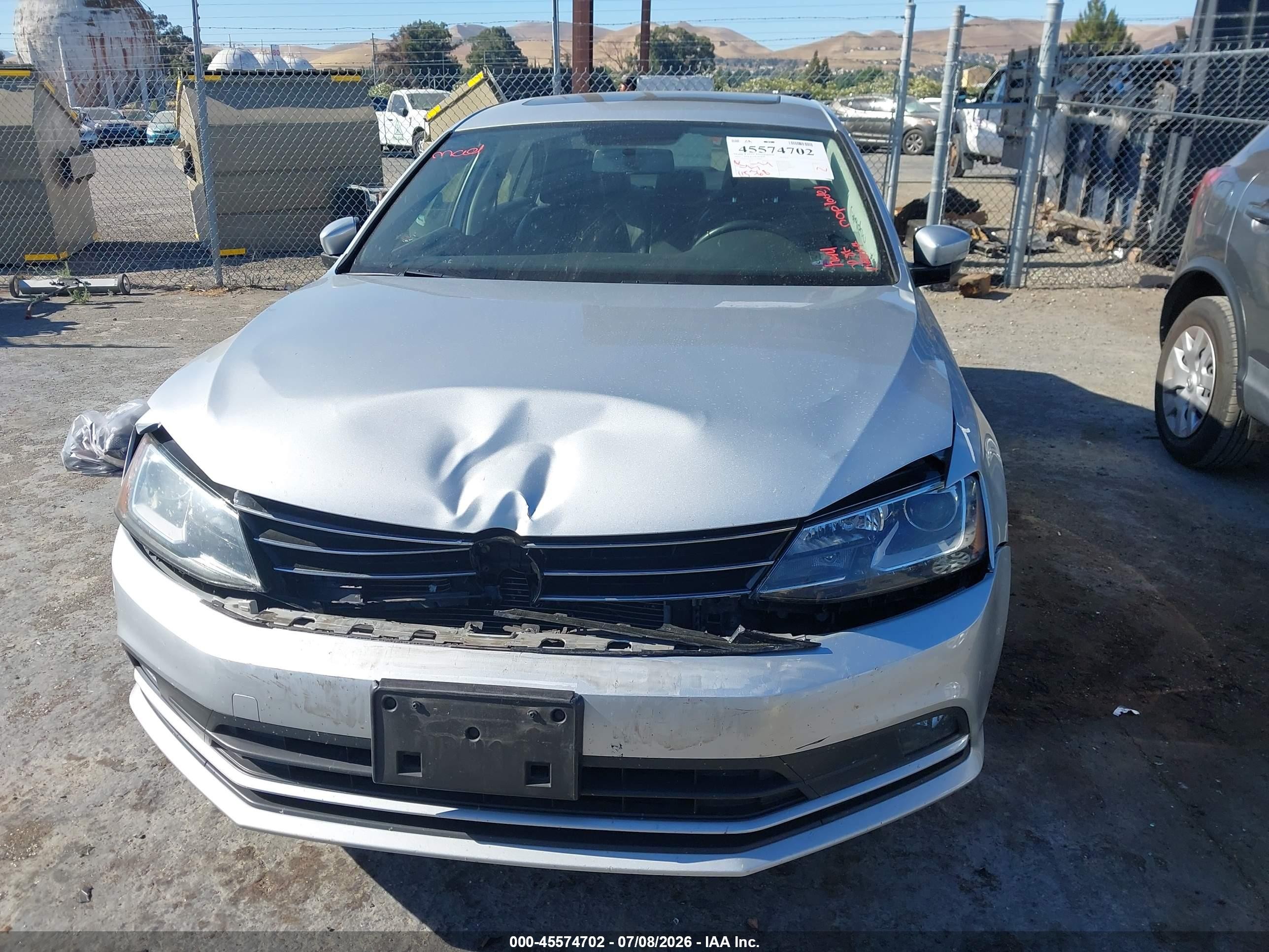 2015 Volkswagen Jetta 1.8t Se Silver vin: 3VWD17AJ2FM254486