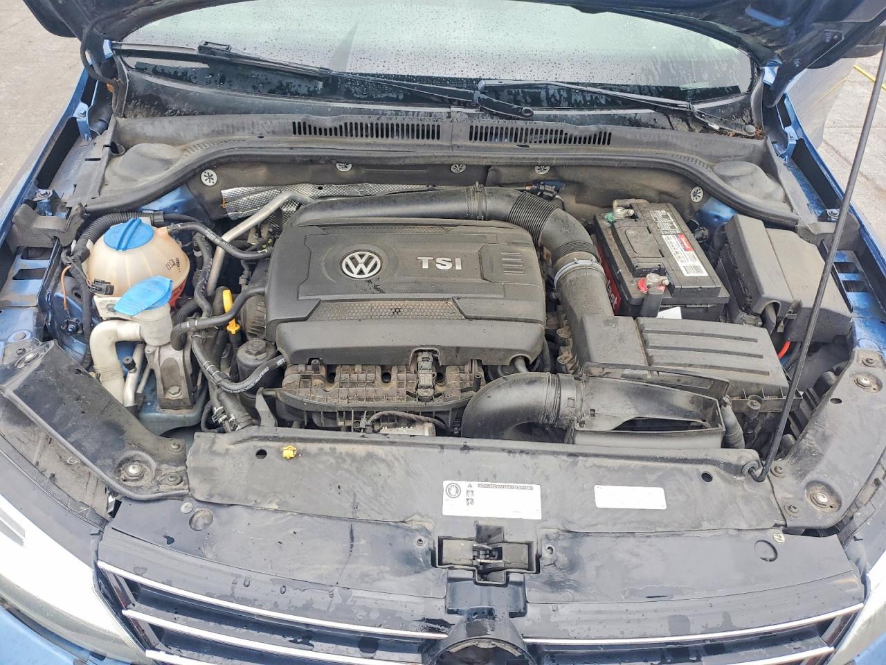 2015 Volkswagen Jetta Se Blue vin: 3VWD17AJ2FM284085