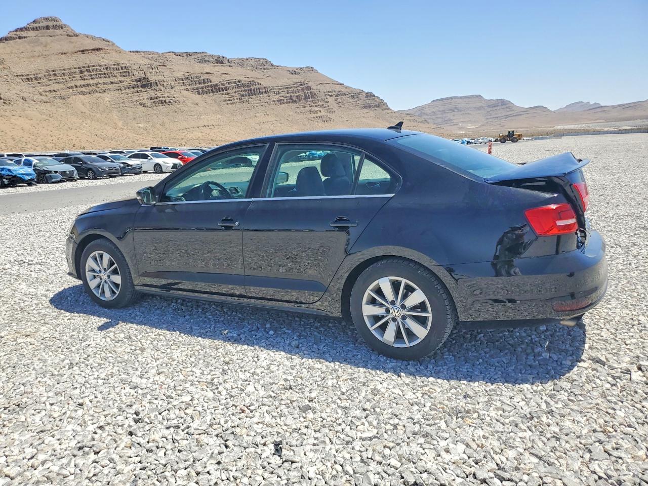 2015 Volkswagen Jetta Se Black vin: 3VWD17AJ2FM287200