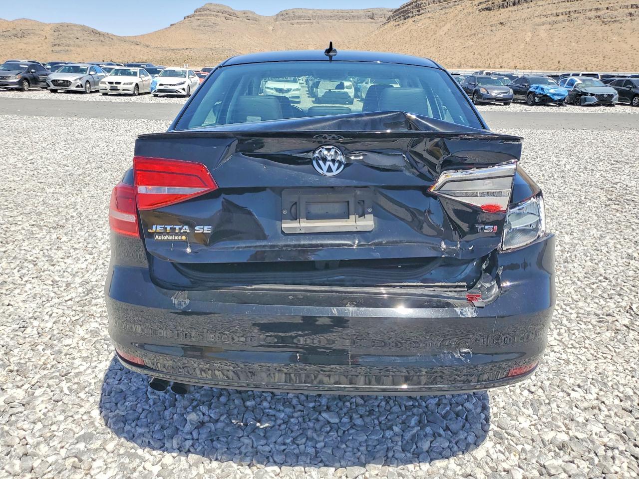 2015 Volkswagen Jetta Se Black vin: 3VWD17AJ2FM287200