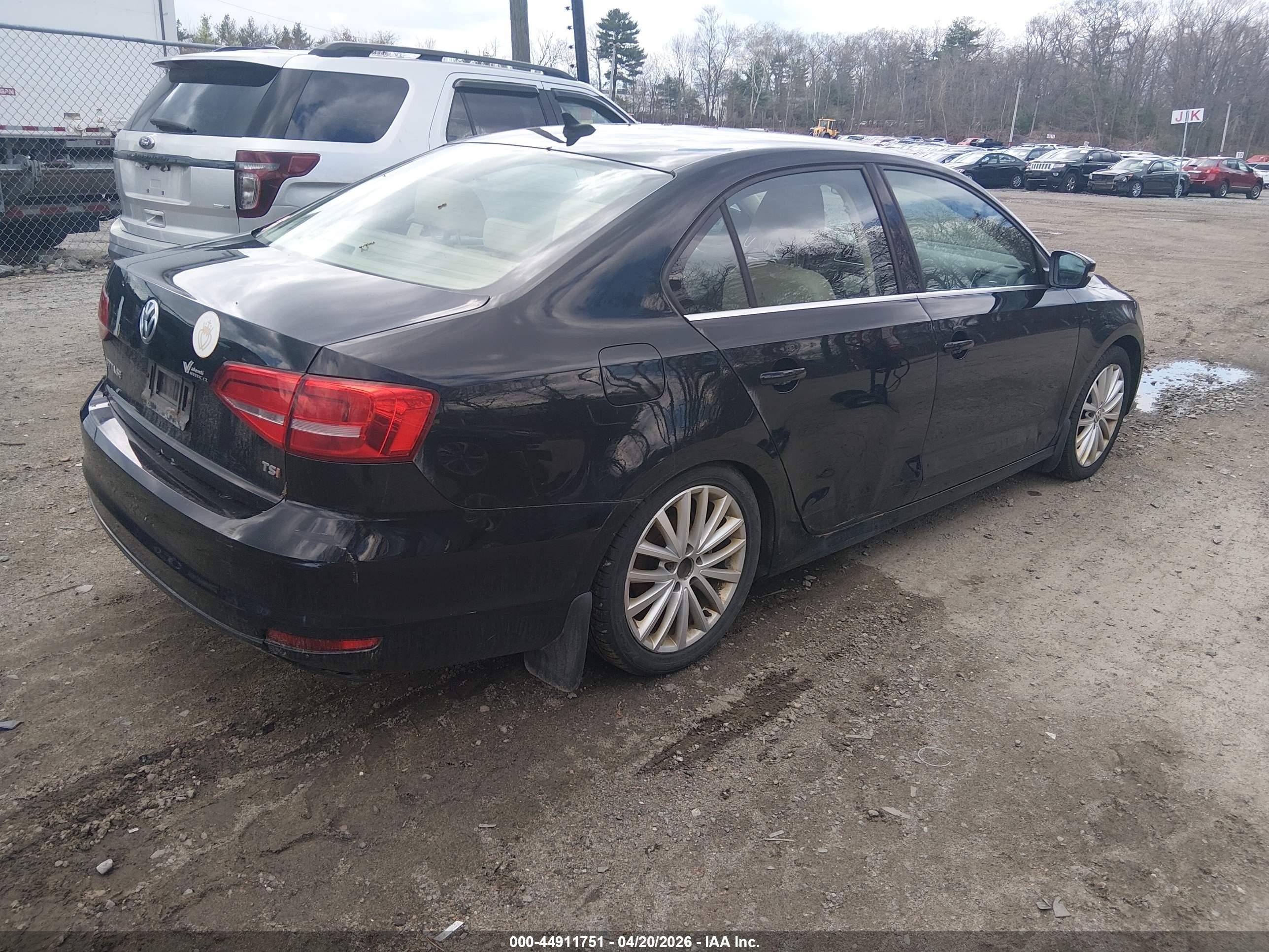 2015 Volkswagen Jetta 1.8t Se Black vin: 3VWD17AJ2FM305033