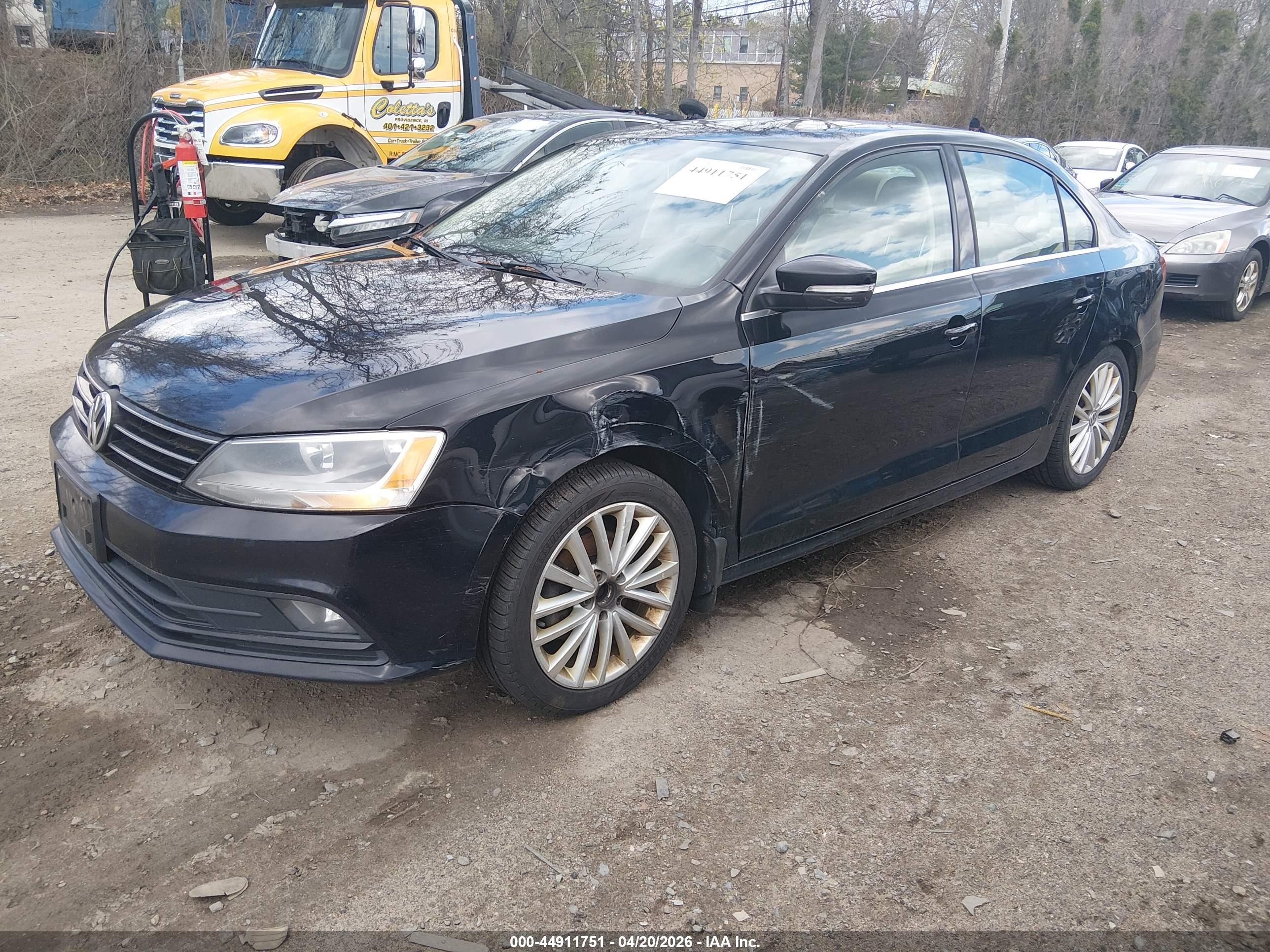 2015 Volkswagen Jetta 1.8t Se Black vin: 3VWD17AJ2FM305033