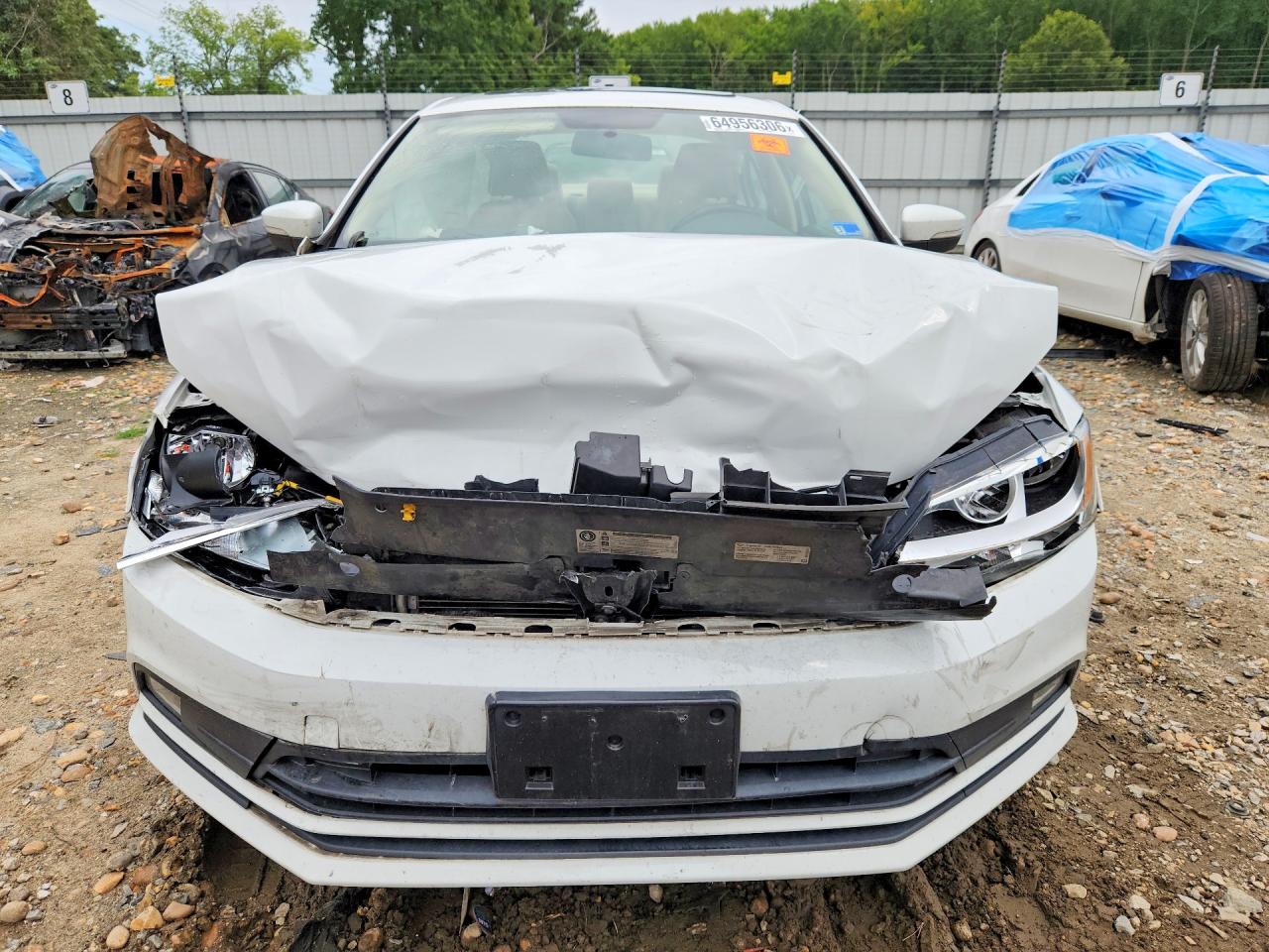 2015 Volkswagen Jetta Se White vin: 3VWD17AJ2FM307509