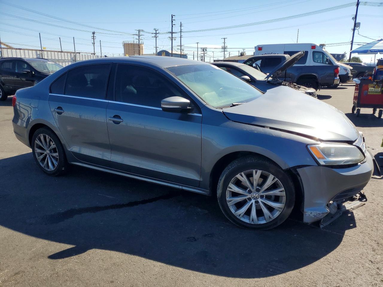2015 Volkswagen Jetta Se Gray vin: 3VWD17AJ2FM323077