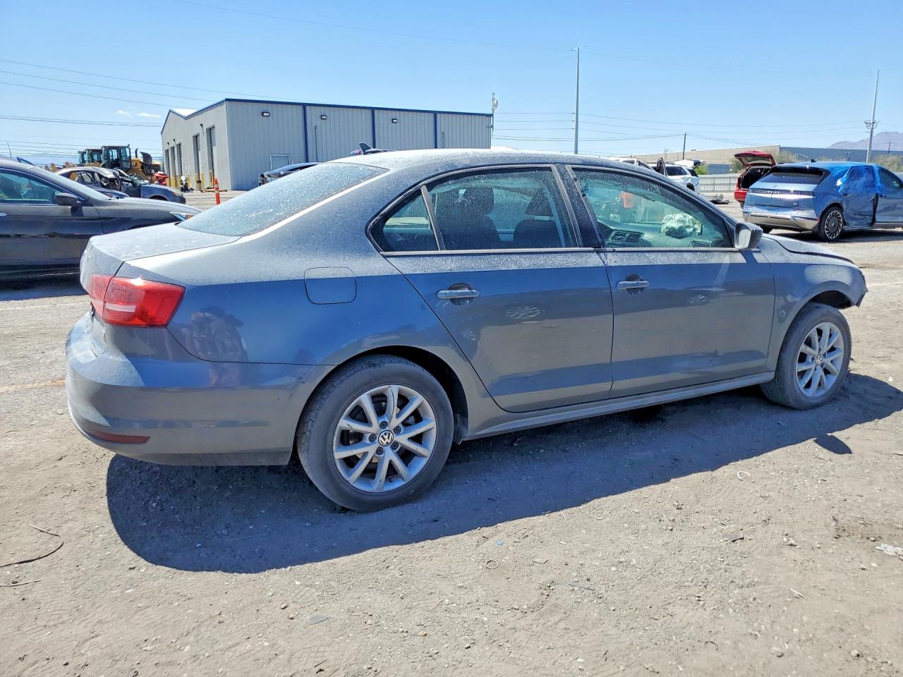 2015 Volkswagen Jetta Se Gray vin: 3VWD17AJ2FM323838
