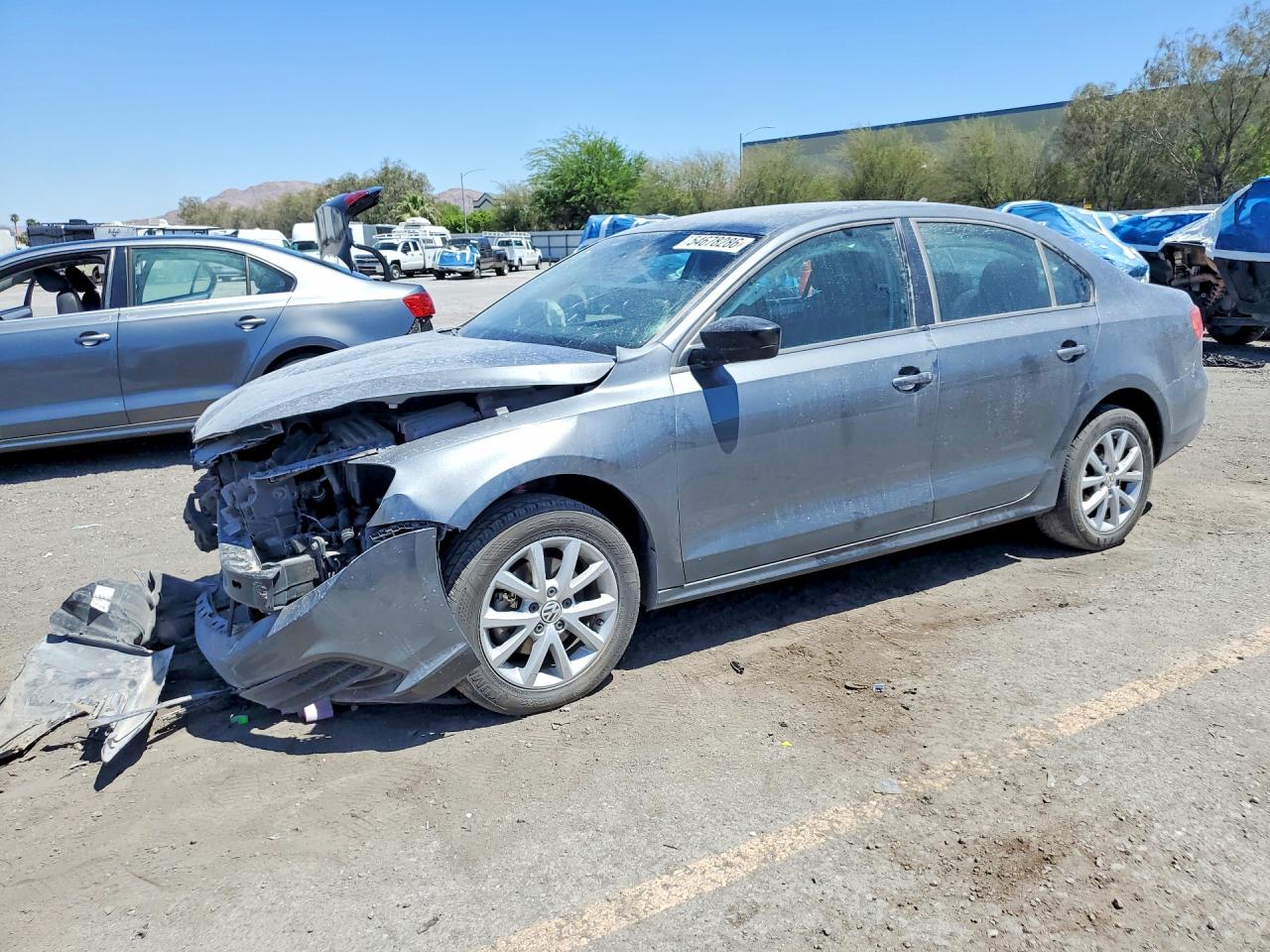 2015 Volkswagen Jetta Se Gray vin: 3VWD17AJ2FM323838