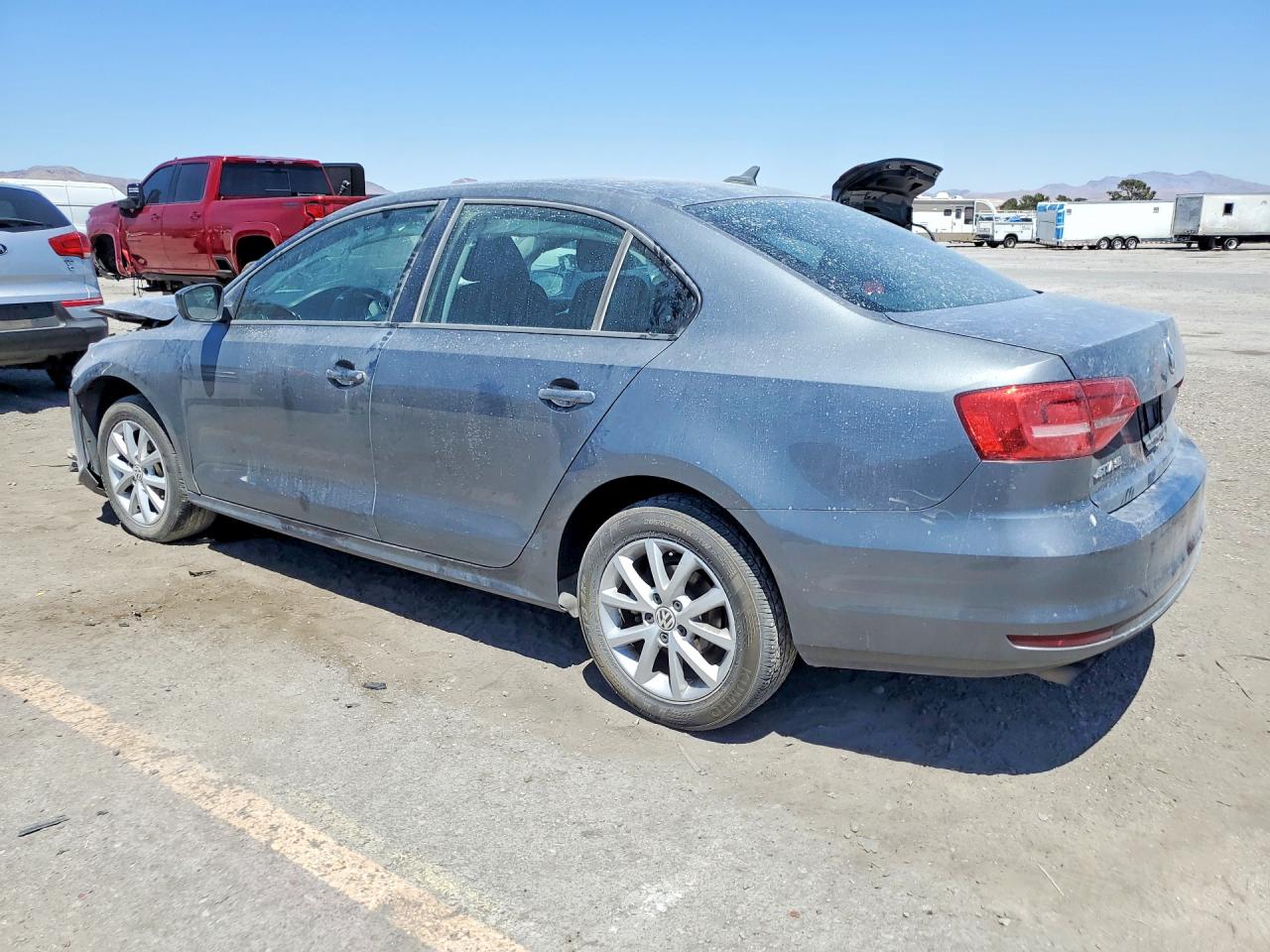 2015 Volkswagen Jetta Se Gray vin: 3VWD17AJ2FM323838