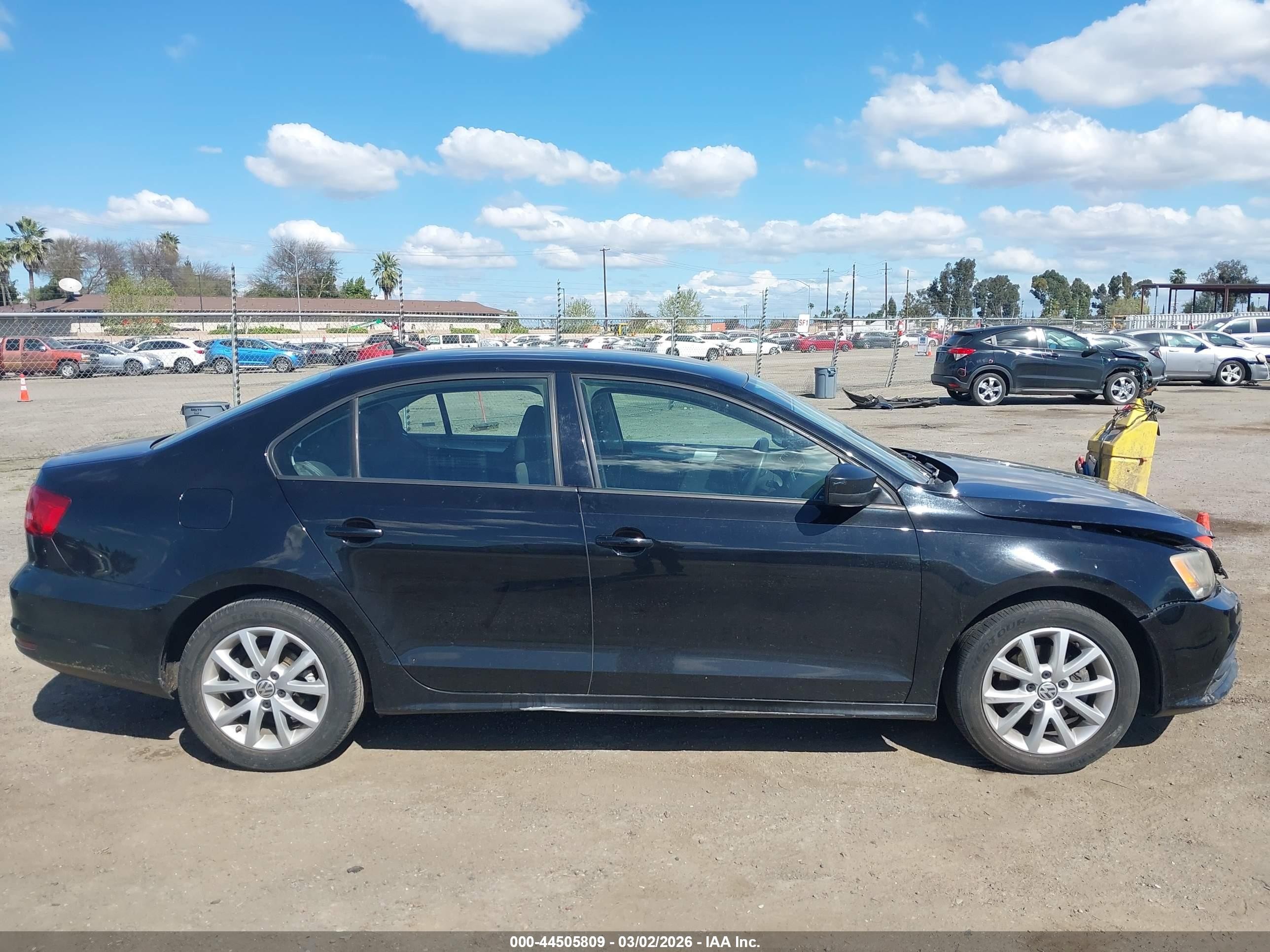2015 Volkswagen Jetta 1.8t Se Black vin: 3VWD17AJ2FM329400