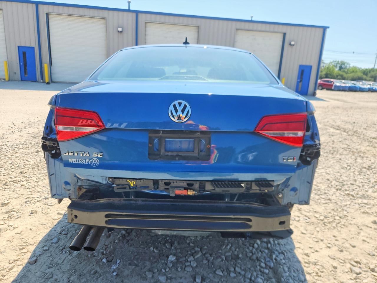 2015 Volkswagen Jetta Se Blue vin: 3VWD17AJ2FM343541