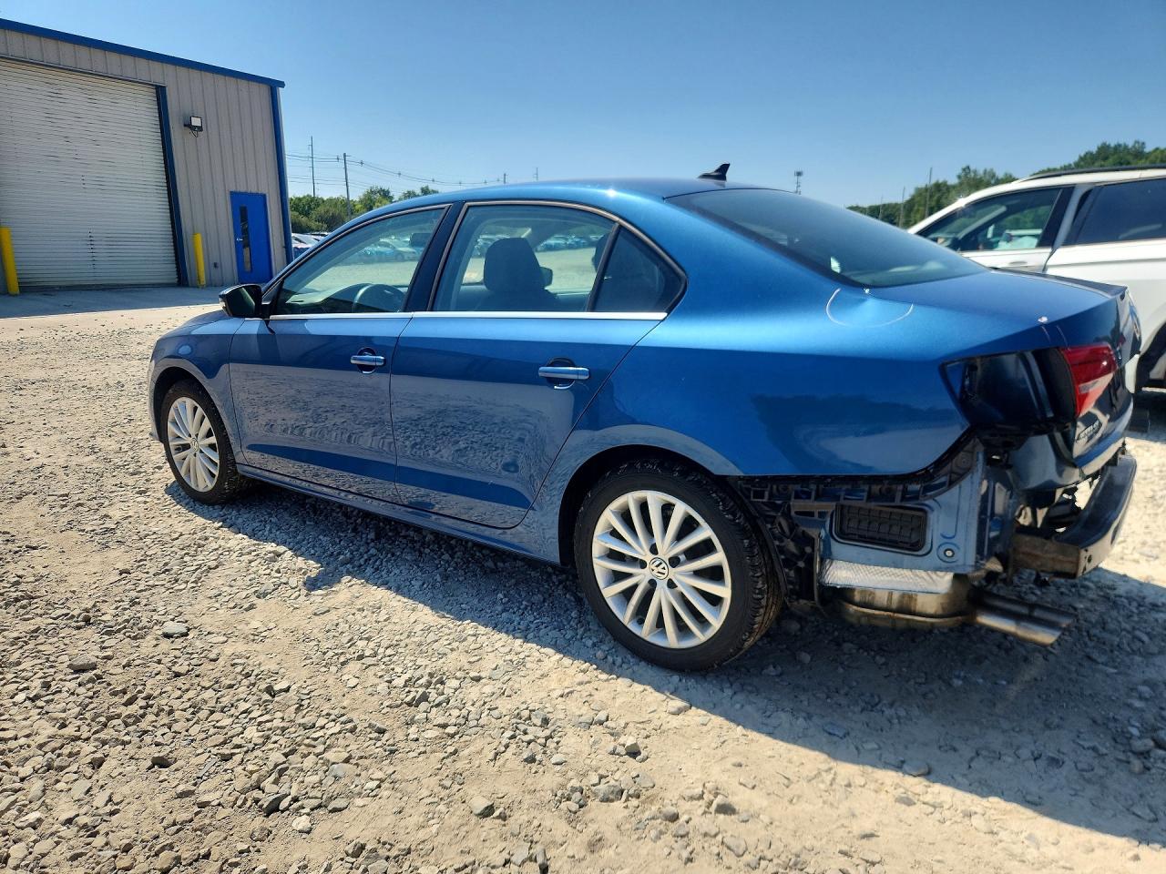 2015 Volkswagen Jetta Se Blue vin: 3VWD17AJ2FM343541