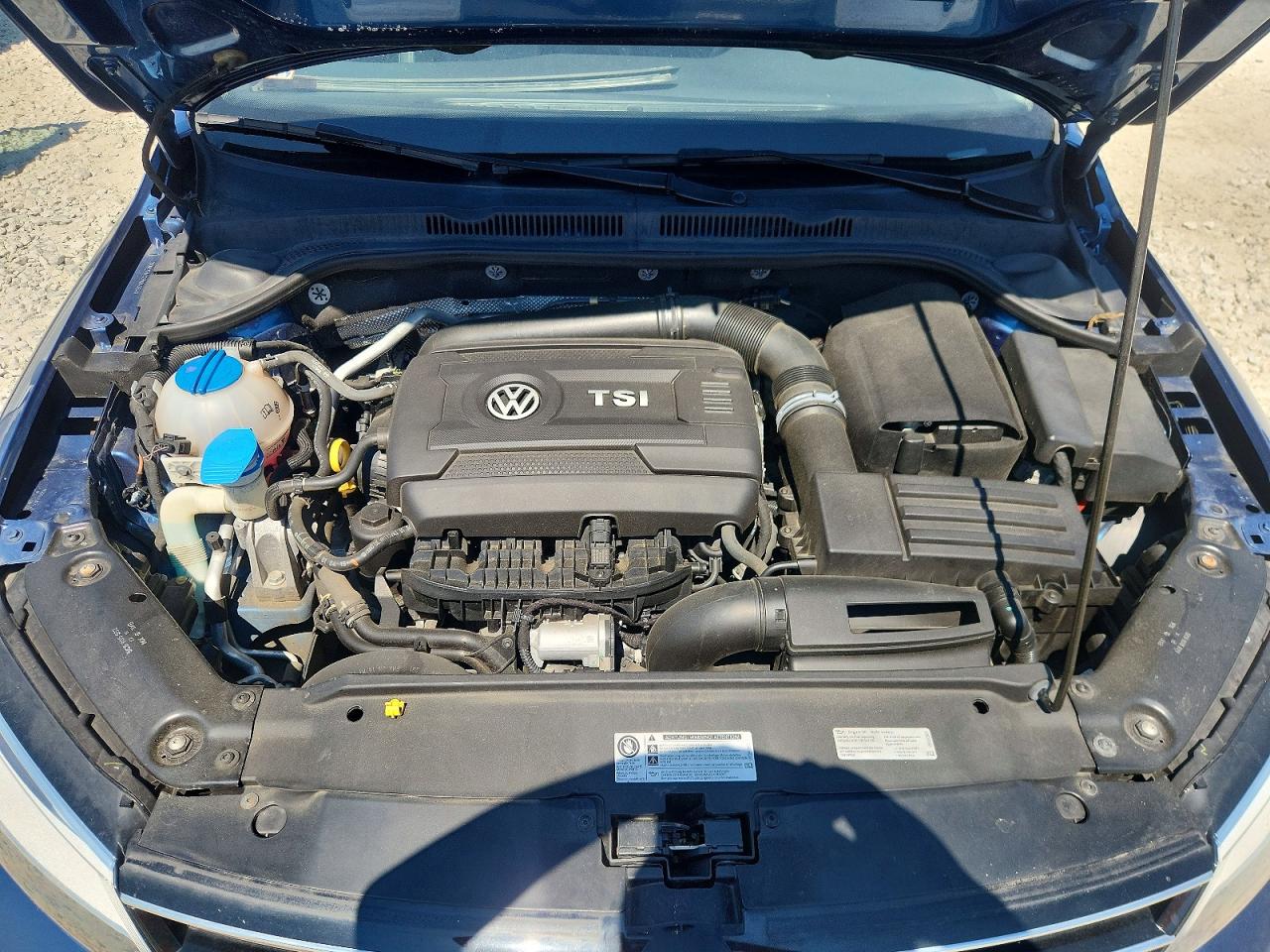 2015 Volkswagen Jetta Se Blue vin: 3VWD17AJ2FM343541