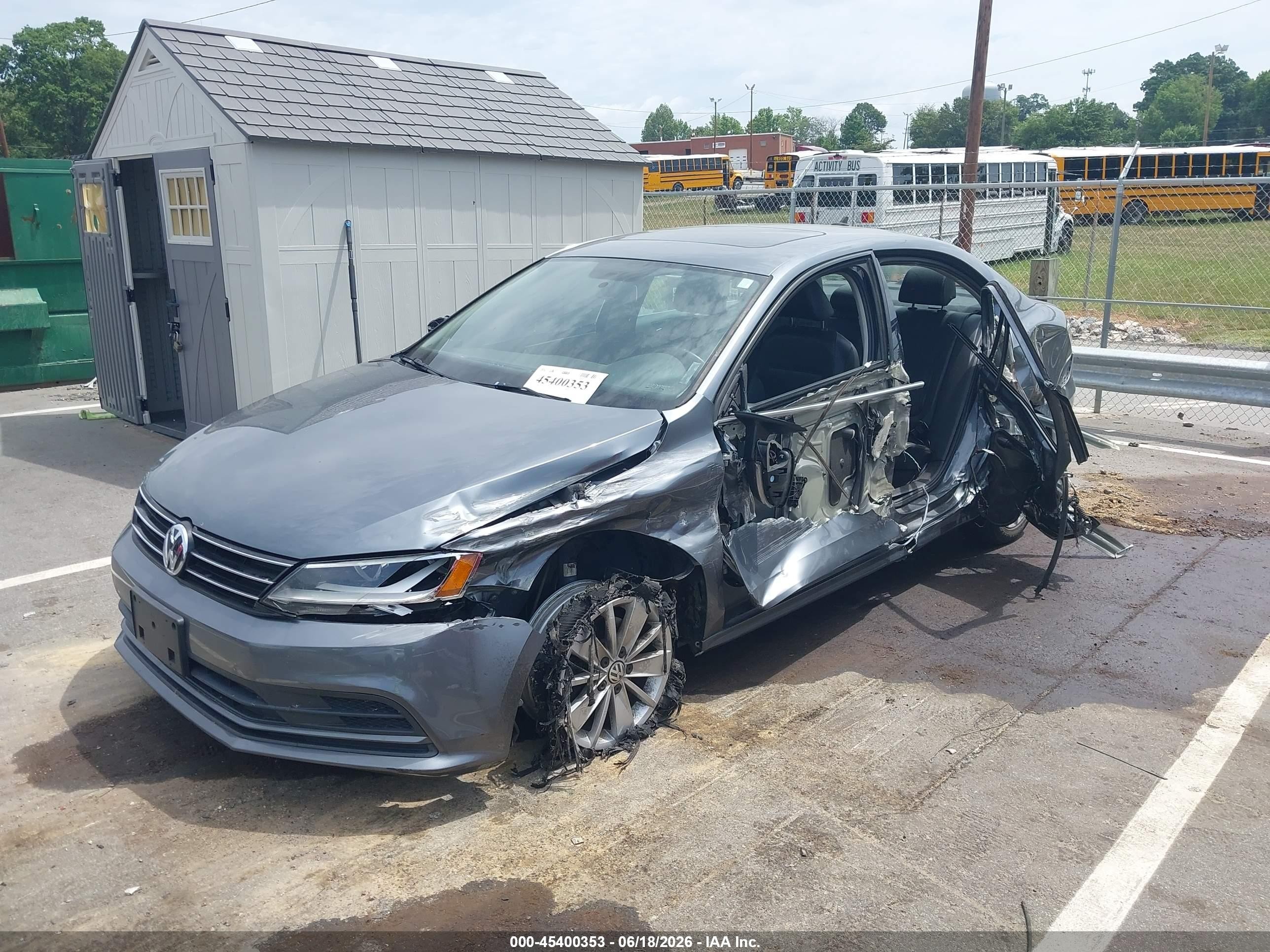 2015 Volkswagen Jetta 1.8t Se Gray vin: 3VWD17AJ2FM356869