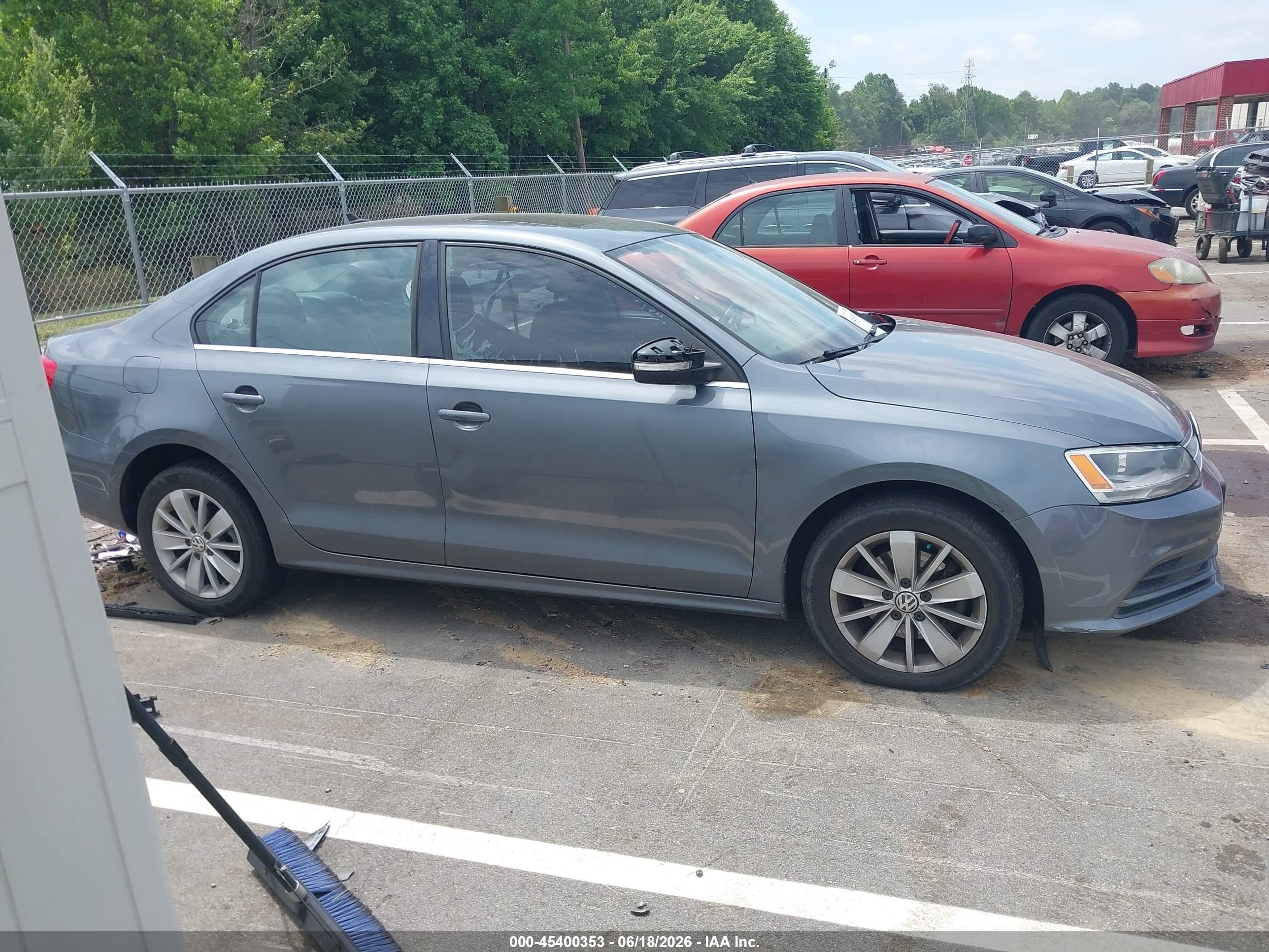 2015 Volkswagen Jetta 1.8t Se Gray vin: 3VWD17AJ2FM356869