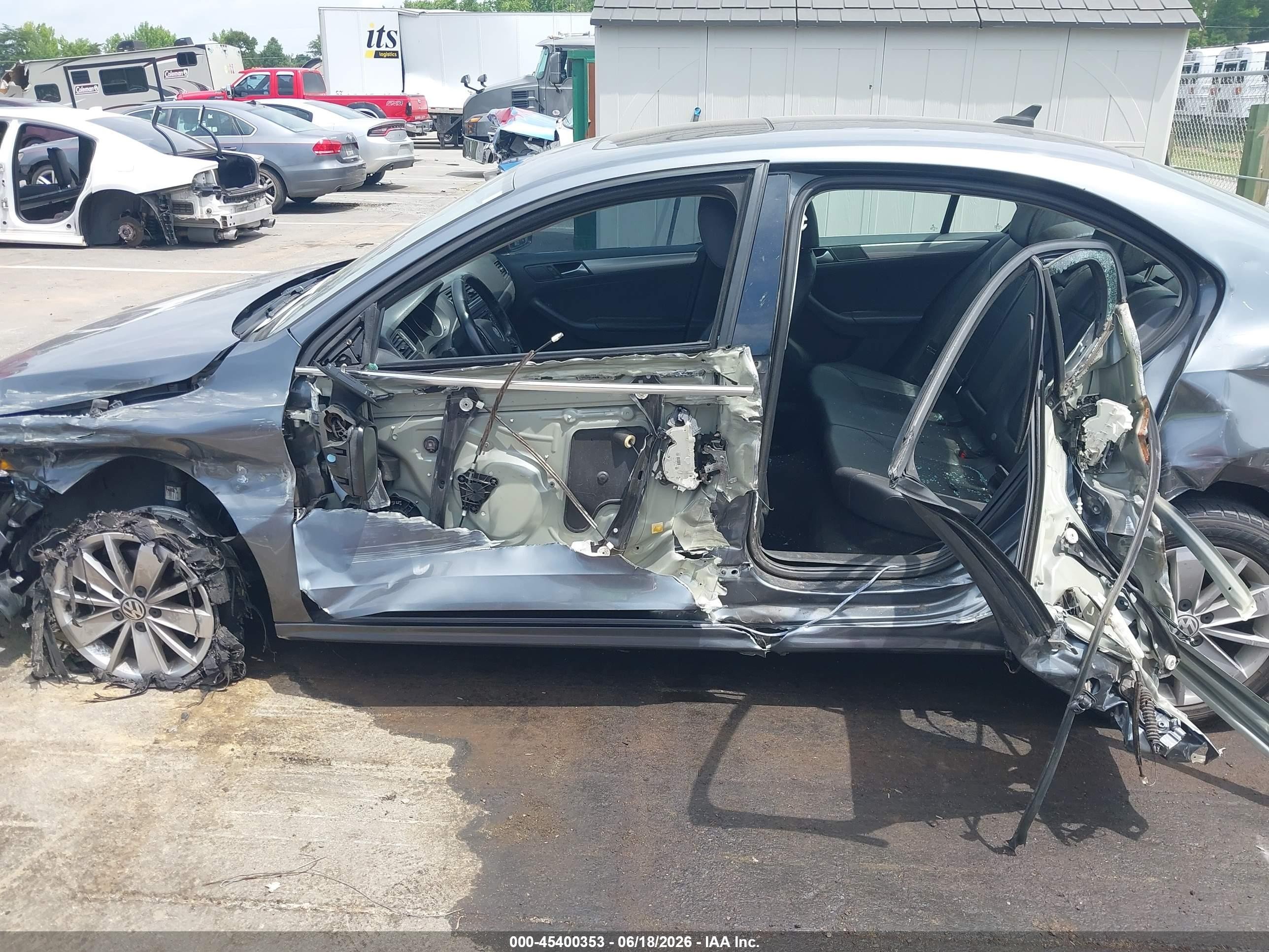 2015 Volkswagen Jetta 1.8t Se Gray vin: 3VWD17AJ2FM356869