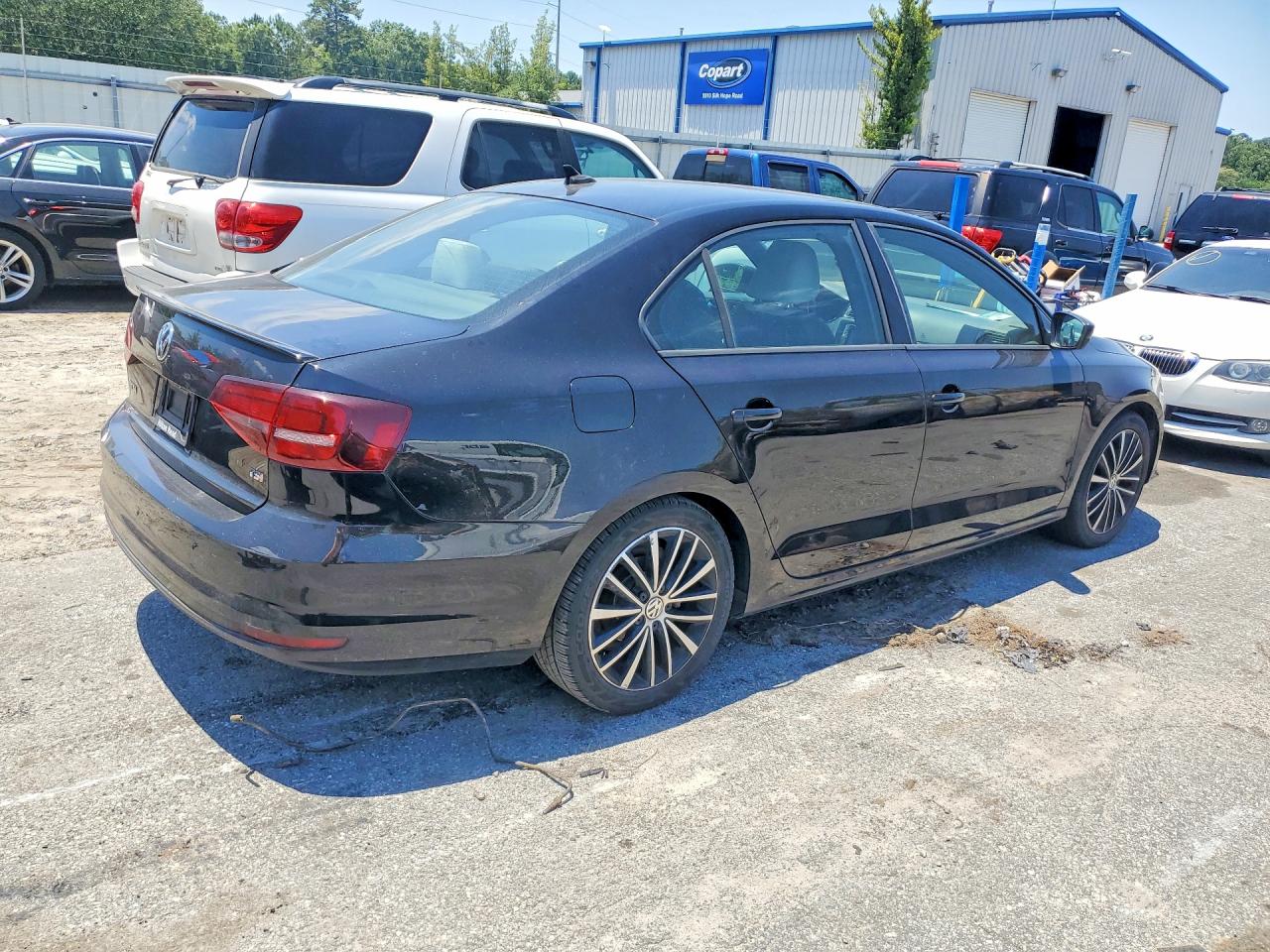 2016 Volkswagen Jetta Sport Black vin: 3VWD17AJ2GM414514