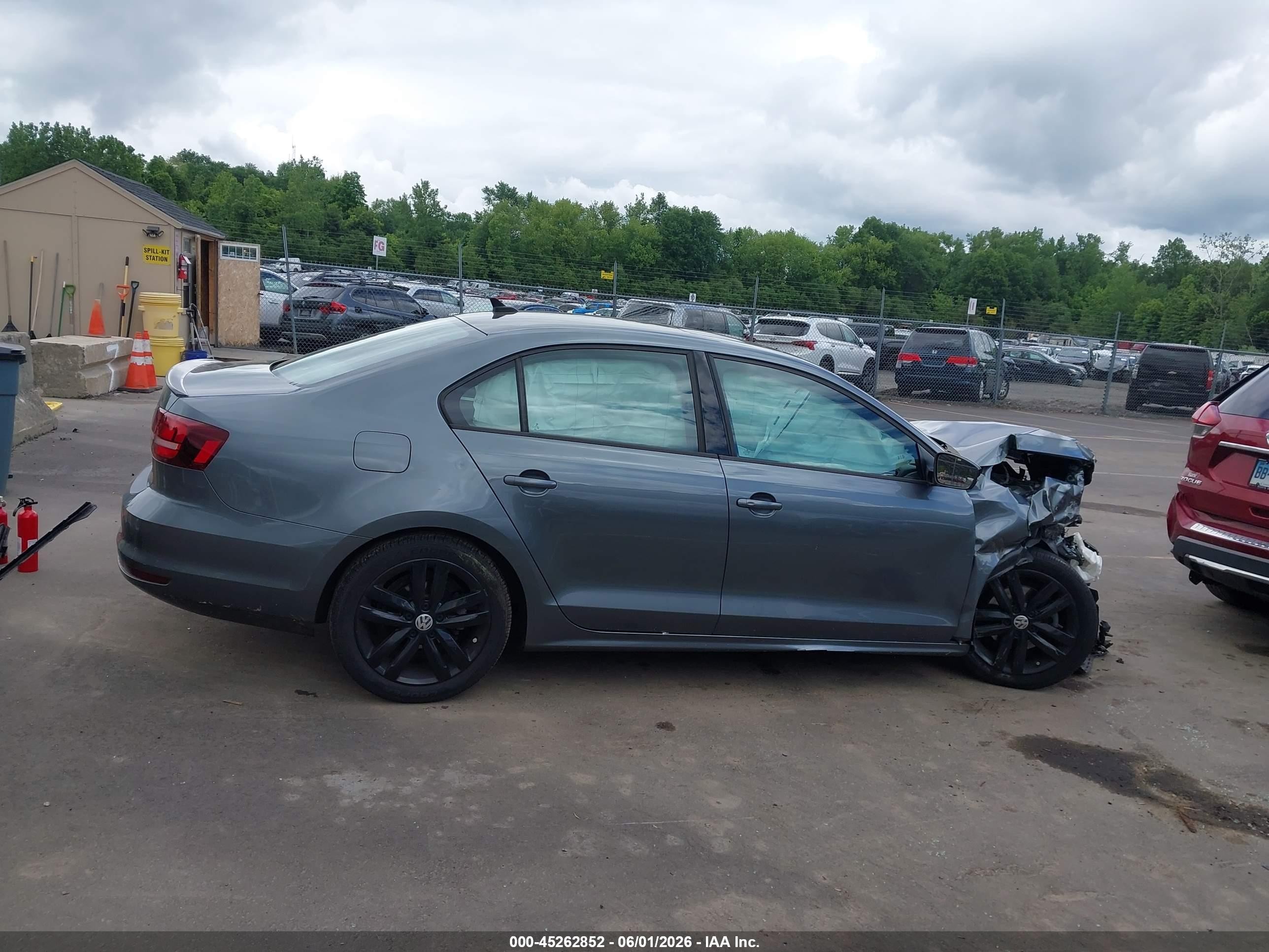 2018 Volkswagen Jetta 1.8t Se Sport Серый vin: 3VWD17AJ2JM242606