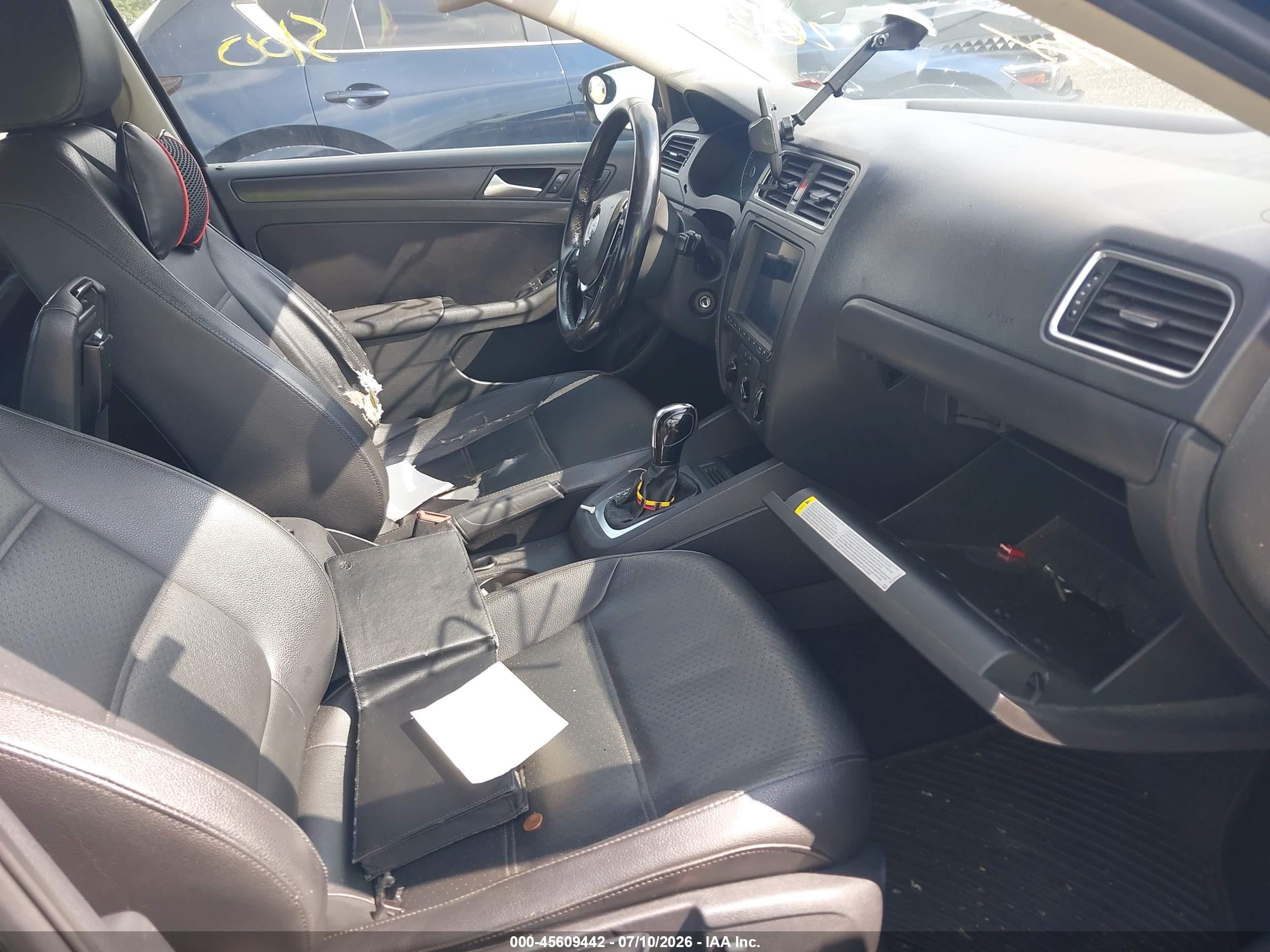 2014 Volkswagen Jetta 1.8t Se Black vin: 3VWD17AJ3EM238571