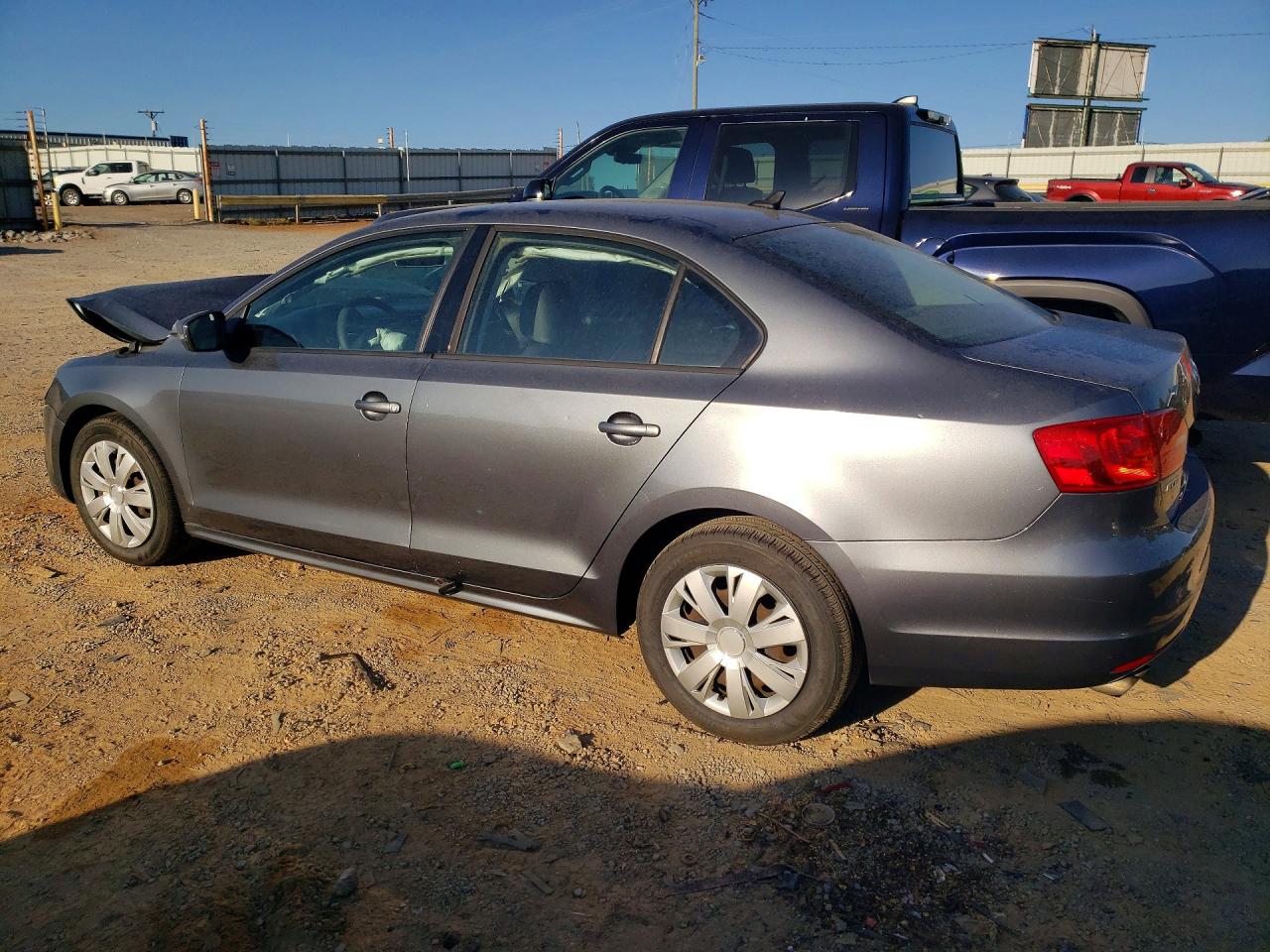 2014 Volkswagen Jetta Se Gray vin: 3VWD17AJ3EM241941