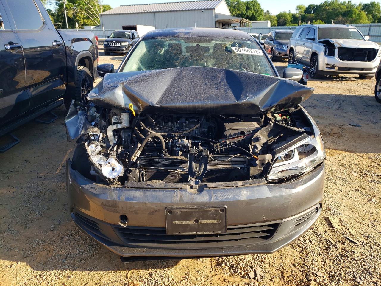 2014 Volkswagen Jetta Se Gray vin: 3VWD17AJ3EM241941