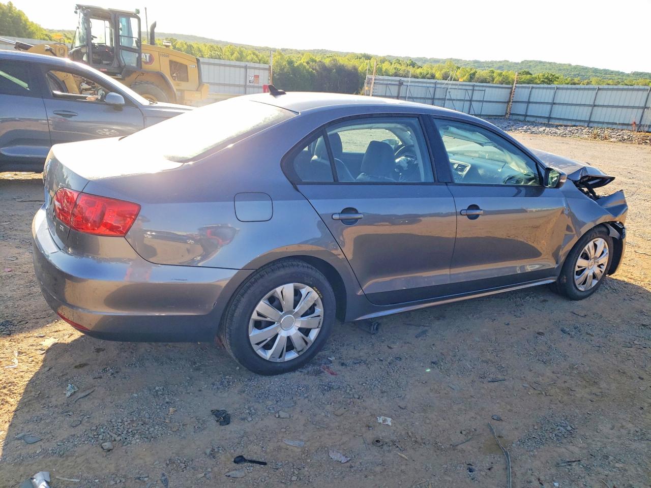 2014 Volkswagen Jetta Se Gray vin: 3VWD17AJ3EM241941