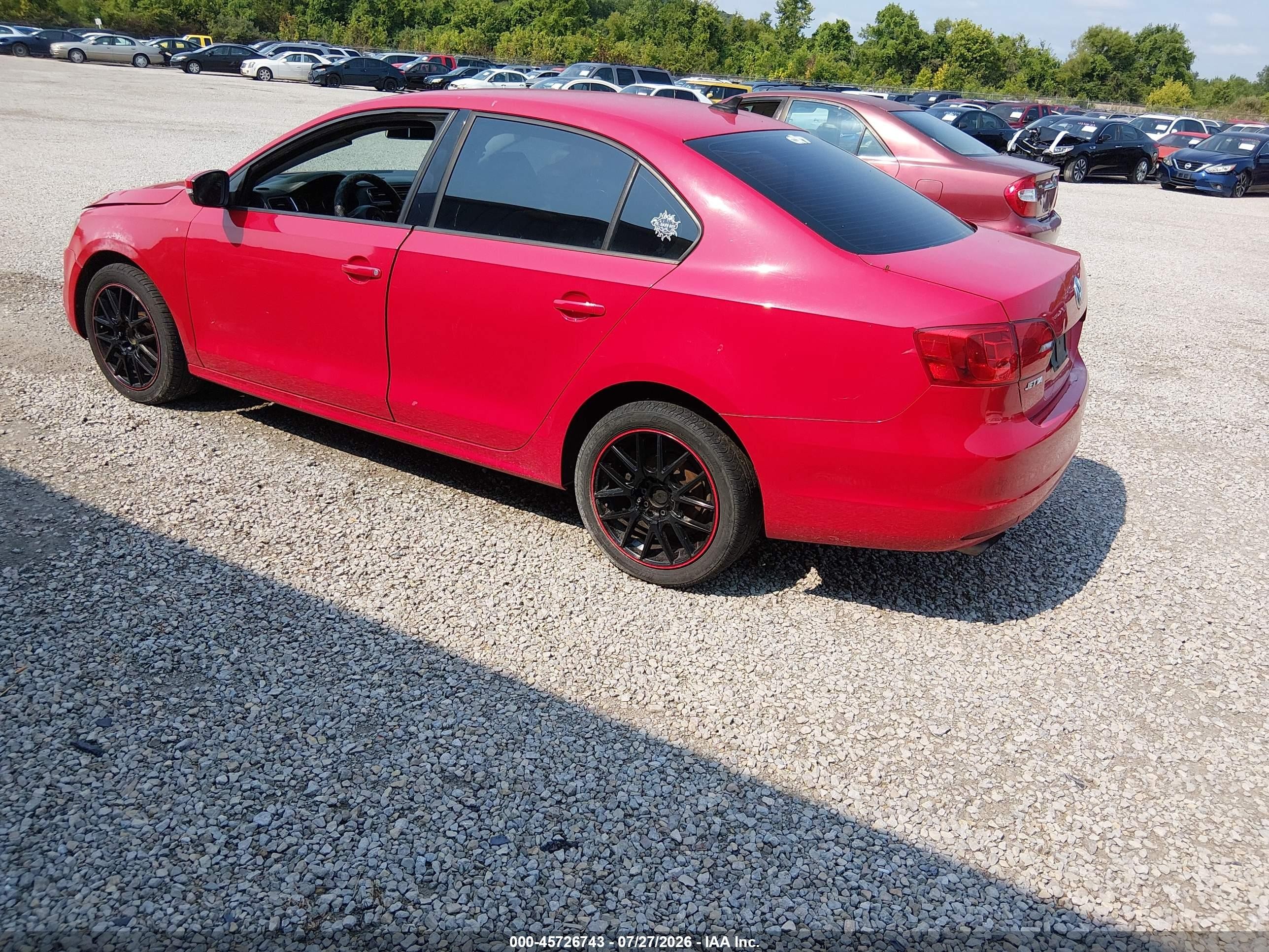 2014 Volkswagen Jetta 1.8t Se Red vin: 3VWD17AJ3EM275264