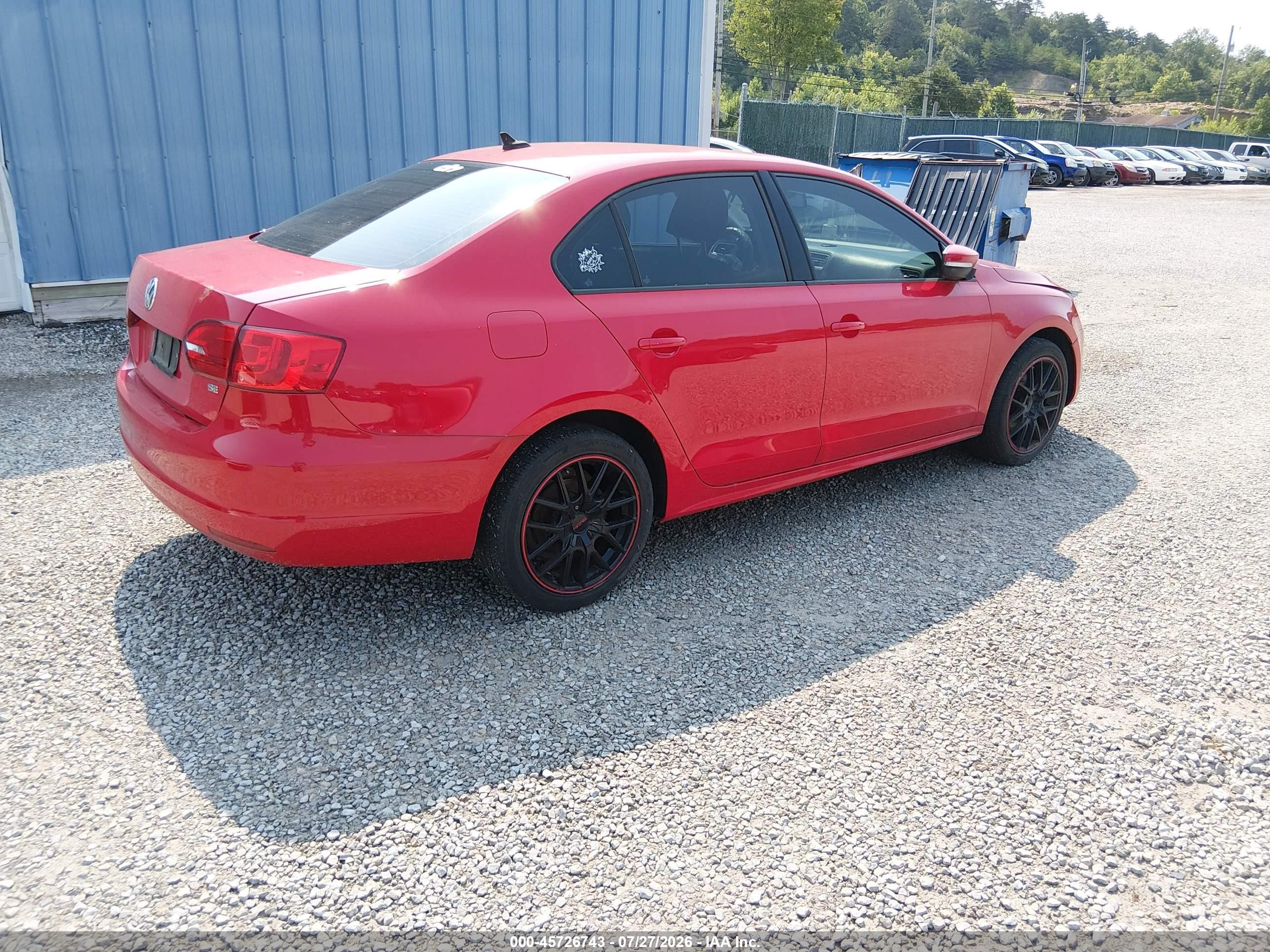 2014 Volkswagen Jetta 1.8t Se Red vin: 3VWD17AJ3EM275264