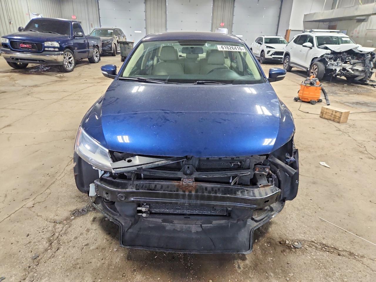 2014 Volkswagen Jetta Se Blue vin: 3VWD17AJ3EM302916