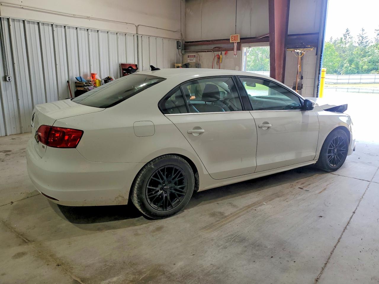 2014 Volkswagen Jetta Se White vin: 3VWD17AJ3EM322132