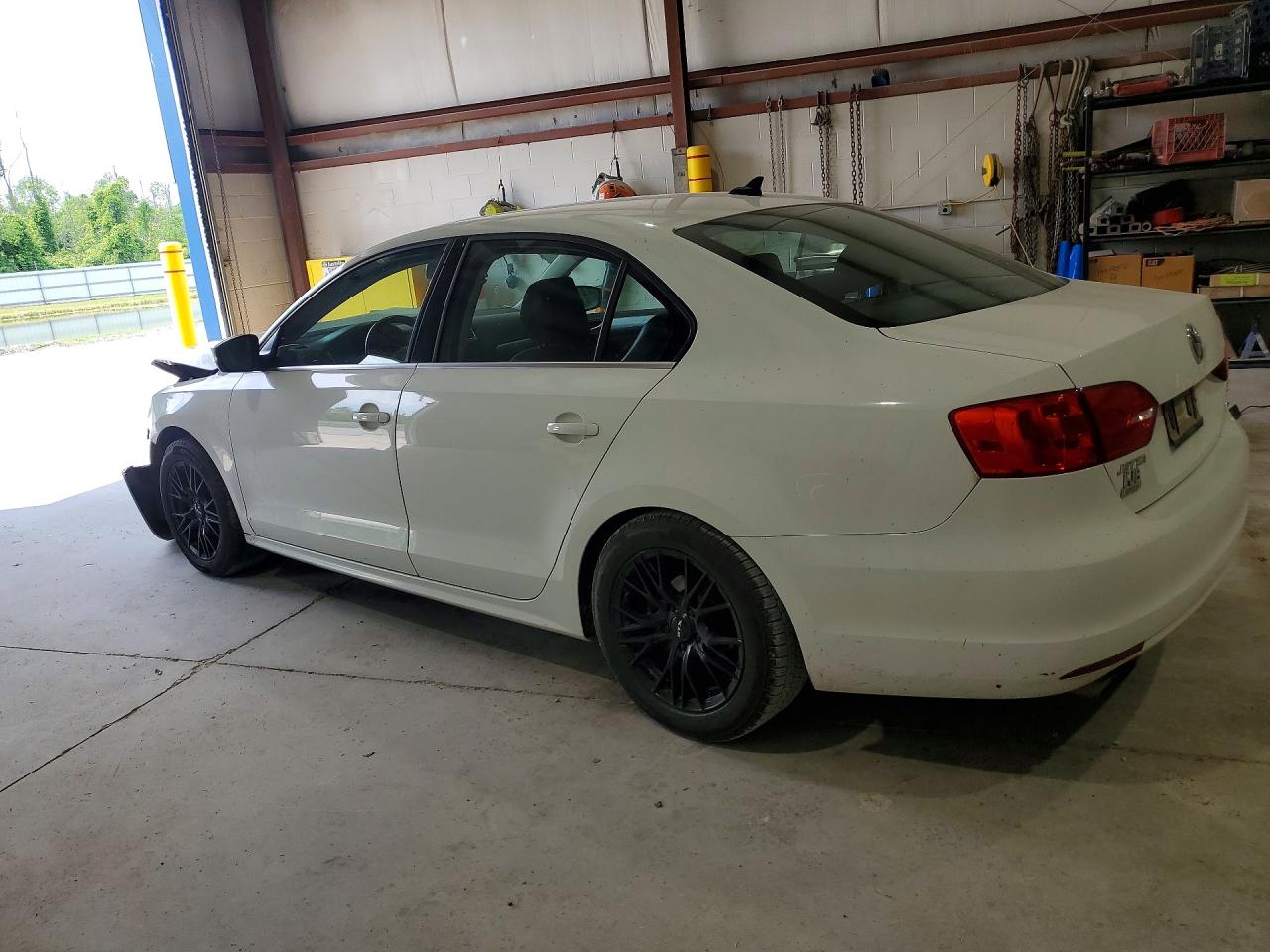 2014 Volkswagen Jetta Se White vin: 3VWD17AJ3EM322132