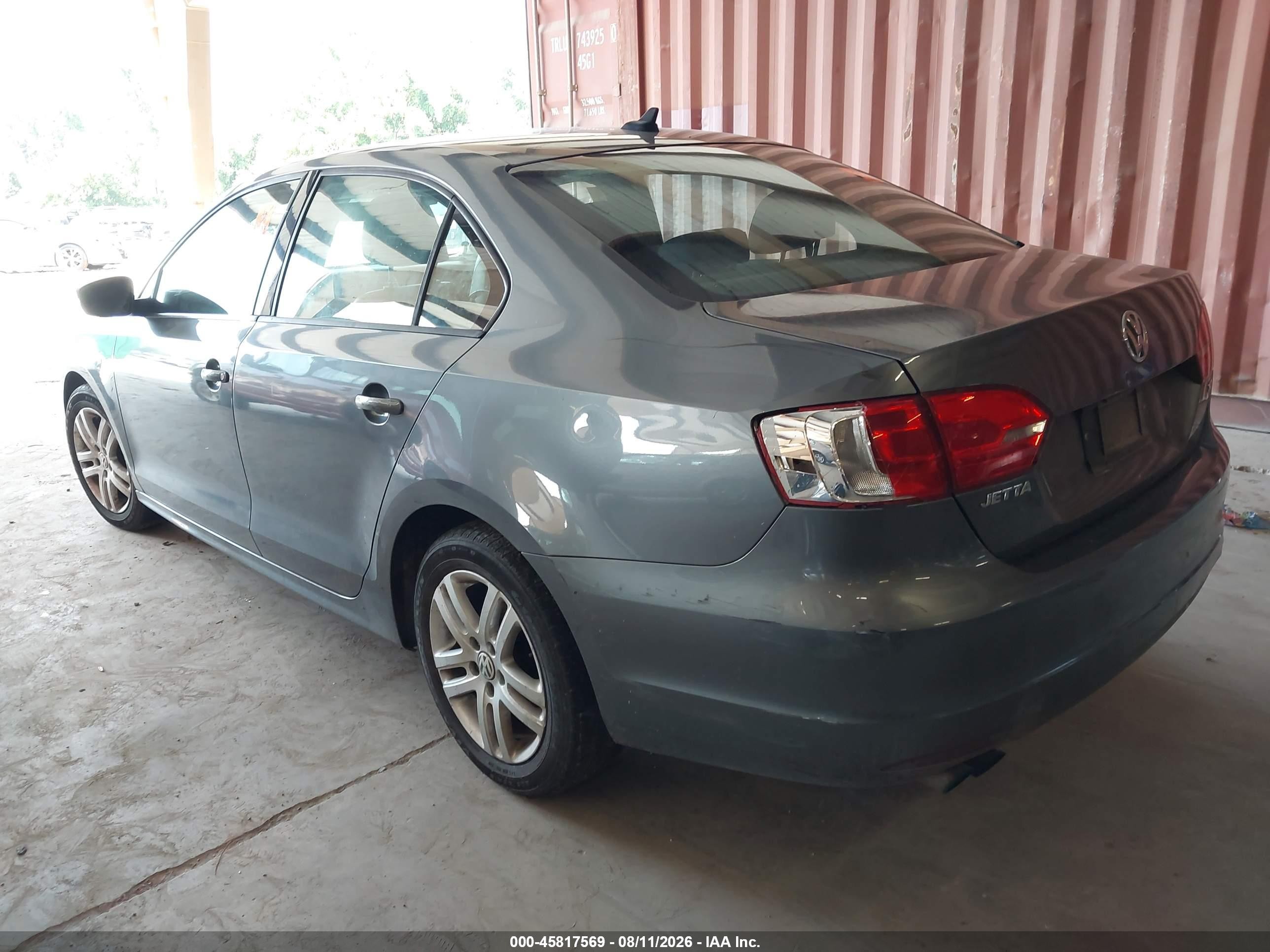 2014 Volkswagen Jetta 1.8t Se Gray vin: 3VWD17AJ3EM360072