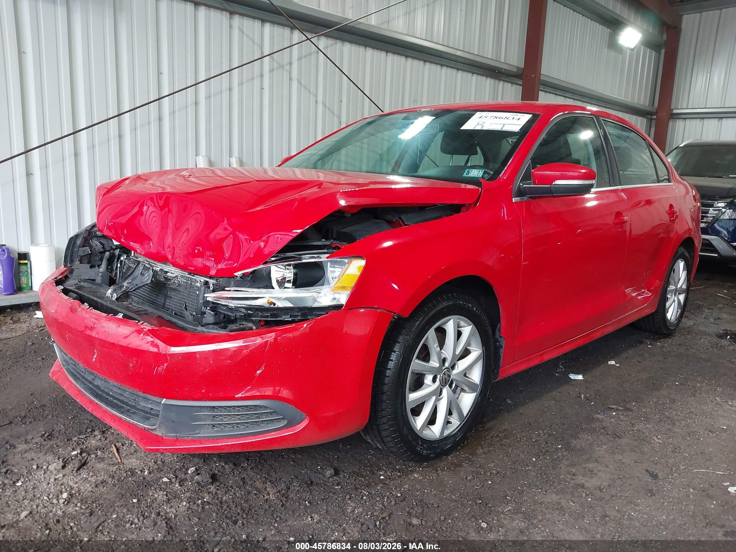2014 Volkswagen Jetta 1.8t Se Red vin: 3VWD17AJ3EM423753