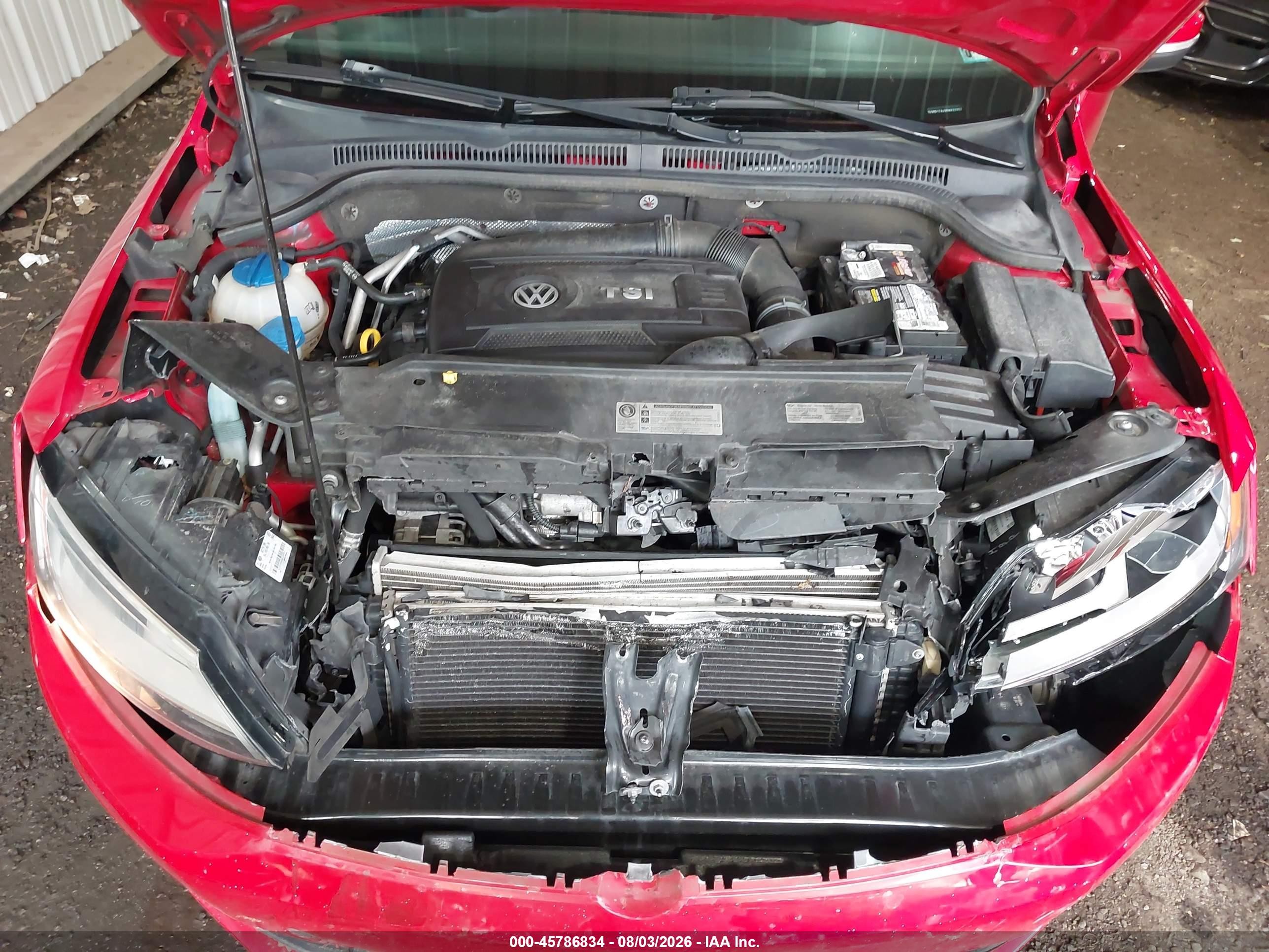 2014 Volkswagen Jetta 1.8t Se Red vin: 3VWD17AJ3EM423753